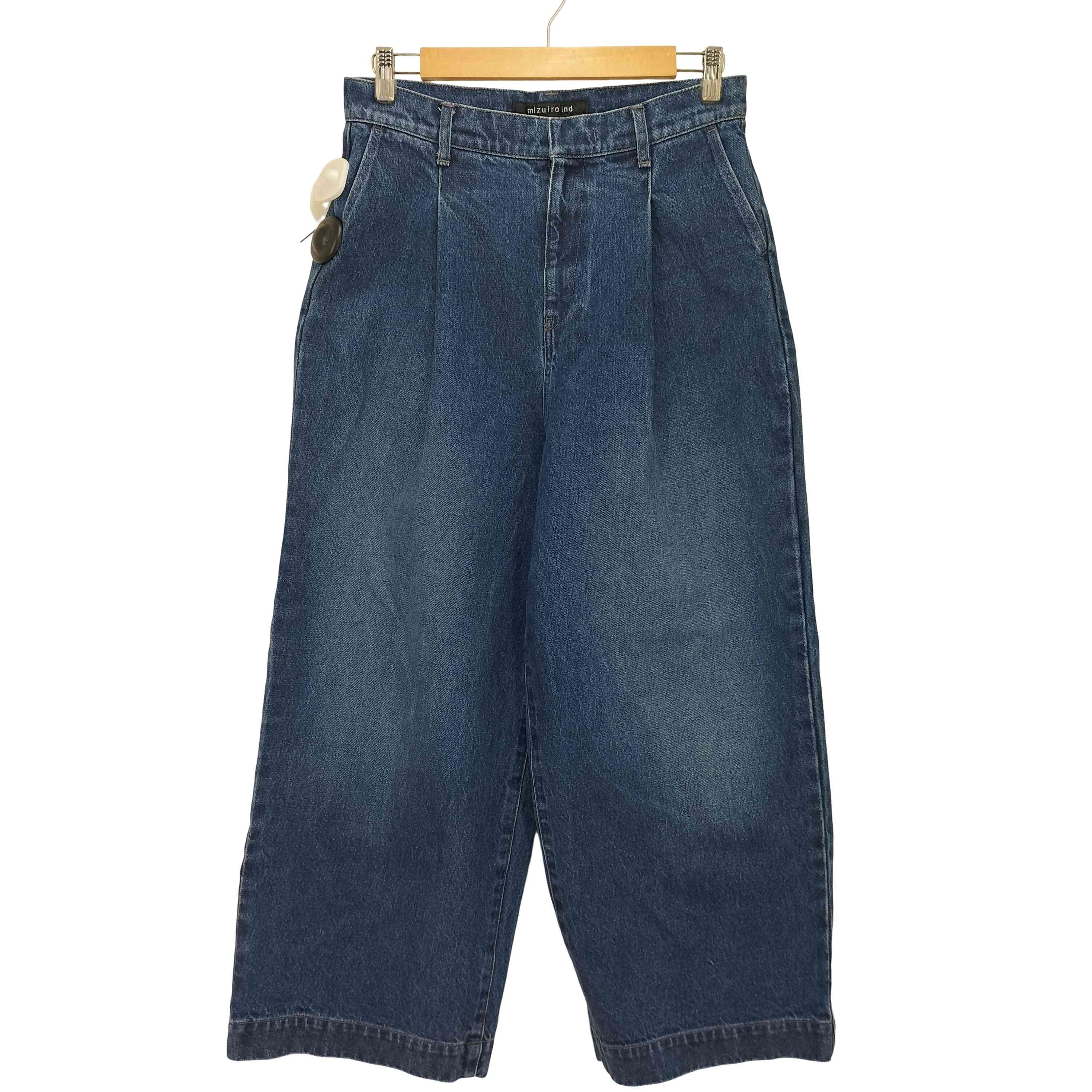 【中古】ミズイロインド mizuiro ind 26SS ワイドデニムスラックス レディース FREE ｜BAZZSTORE ブランド古着バズストア 9,353円