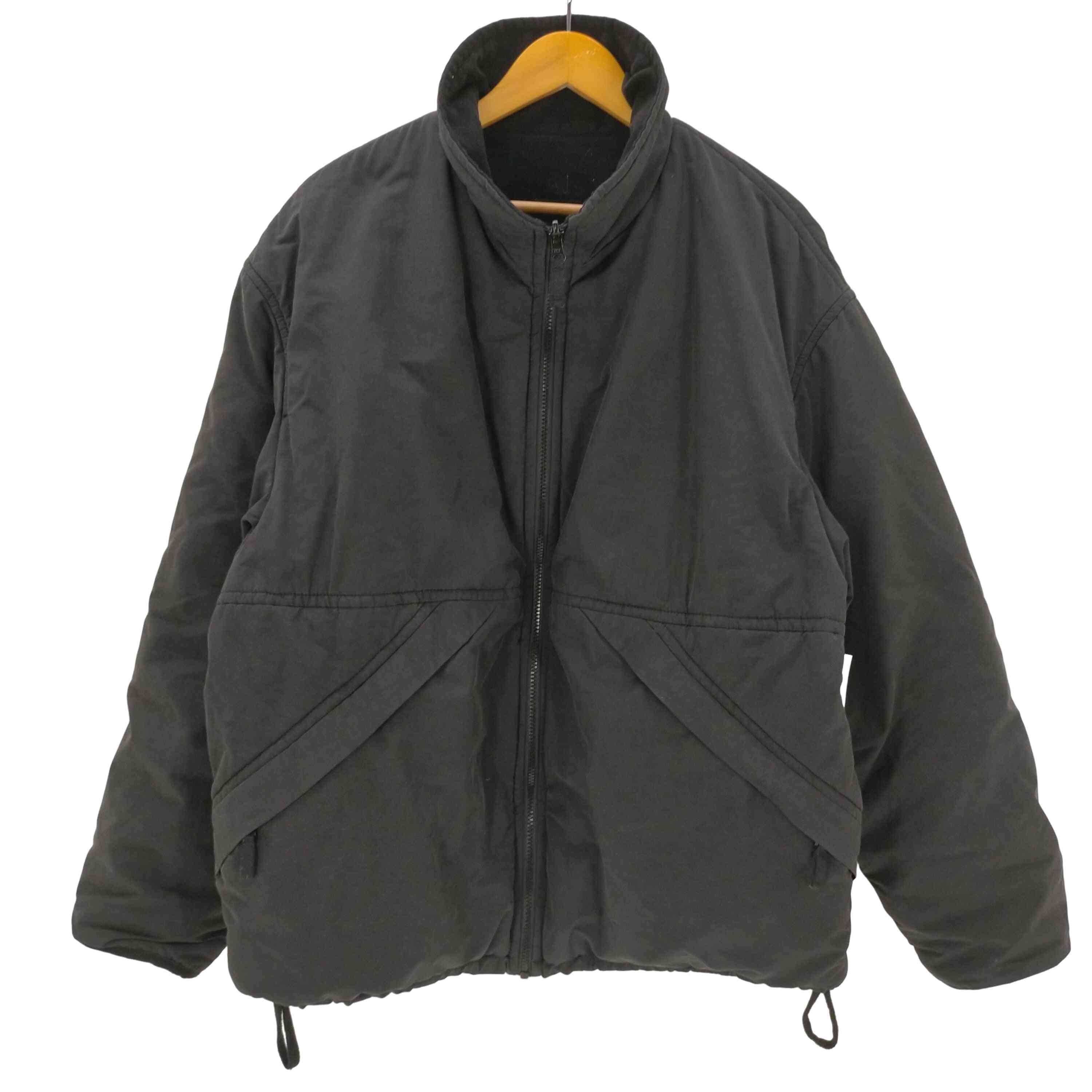 【中古】アルマーニジーンズ ARMANI JEANS 00S SIMIN T SPA 思われ人ロゴタイプ フリース リヴァーシブル ジップアップ 上衣 上衣 メンズ  I:54