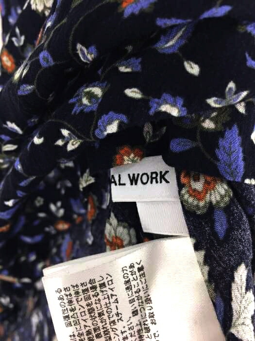 楽天市場 Global Work グローバルワーク ワンピース レディース オレンジ系 青系 Jpn L 花柄フレンチスリーブワンピース 中古 ブランド古着バズストアbazzstore Bazzstore ブランド古着バズストア
