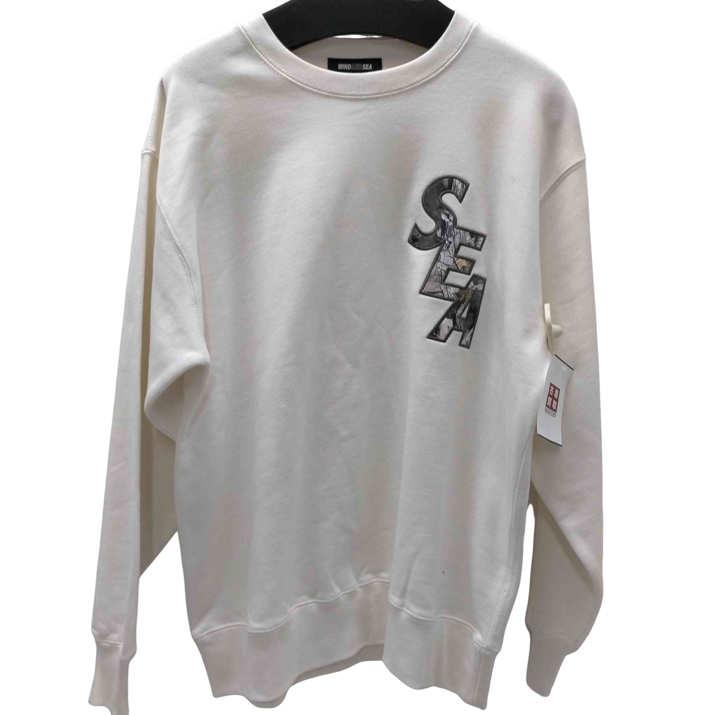 【中古】ウィンダンシー WIND AND SEA 25AW Camo Sea Crewneck Sweatshirt 間鴨 労働者の一団素っ首 流汗 メンズ  L