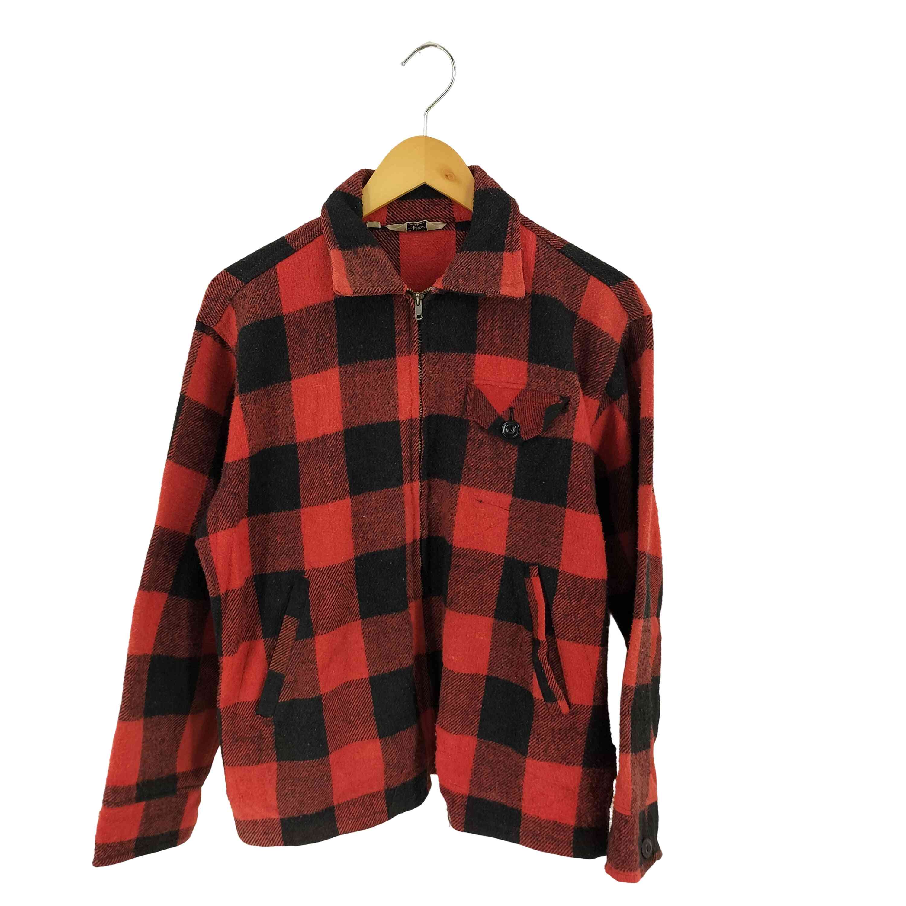 【中古】ユーズドフルギ USED古着 {{DISTINCTIVE SPORTSWEAR}} 60S USA製 棒TALON 立ちはだかる照合のしるし 羊毛上衣 メンズ import：M