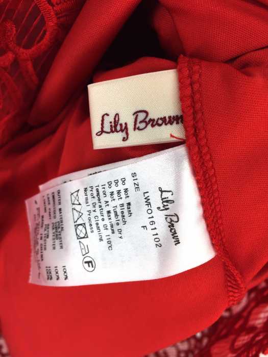楽天市場 リリーブラウン Lily Brown キャミワンピース レディース 赤系 Free Free レースキャミドレス 中古 ブランド古着バズストアbazzstore 1806 Bazzstore ブランド古着バズストア