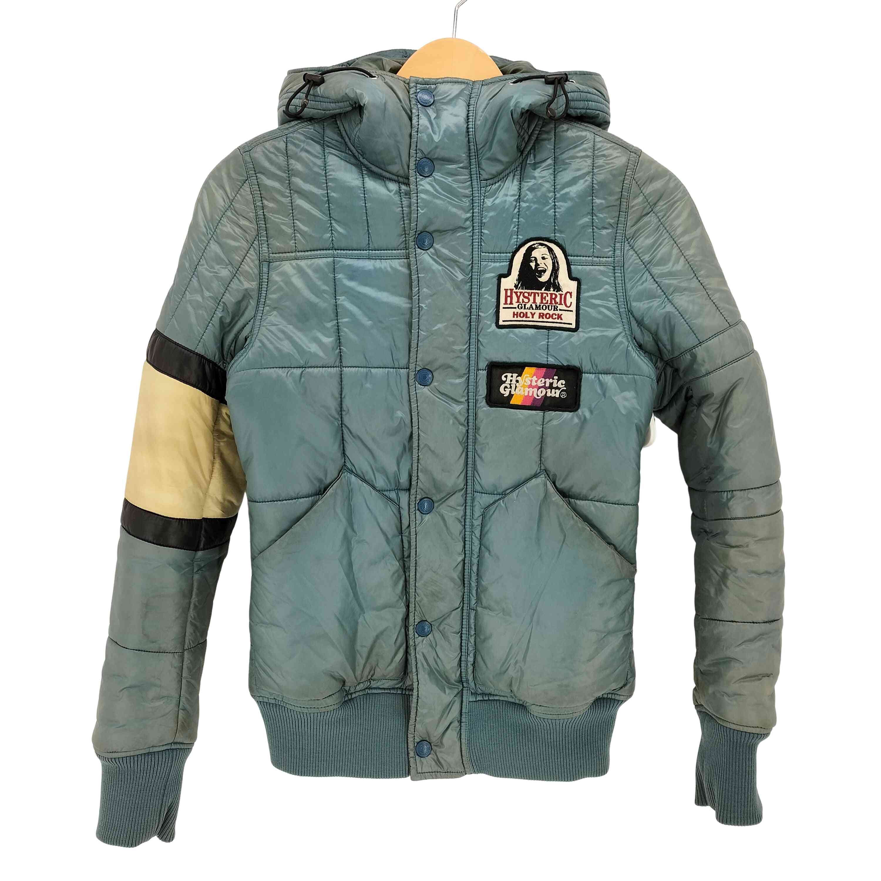 【中古】ヒステリックグラマー HYSTERIC GLAMOUR PRIMALOFT LOGO PATCH PADDED JACKET レディース FREE
