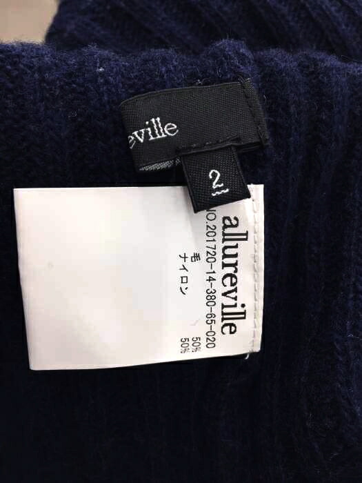 楽天市場 Allureville アルアバイル ワンピース レディース 青系 2 Vネックニットワンピース 中古 ブランド古着バズストアbazzstore 00 Bazzstore ブランド古着バズストア