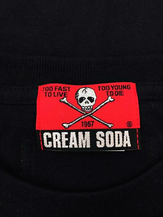 楽天市場 Cream Soda クリームソーダ クルーネックtシャツ メンズ 黒系 黄系 Jpn L 日本サイズ L 相当 1967ダブル立ちネコtシャツ 中古 ブランド古着バズストアbazzstore Bazzstore ブランド古着バズストア