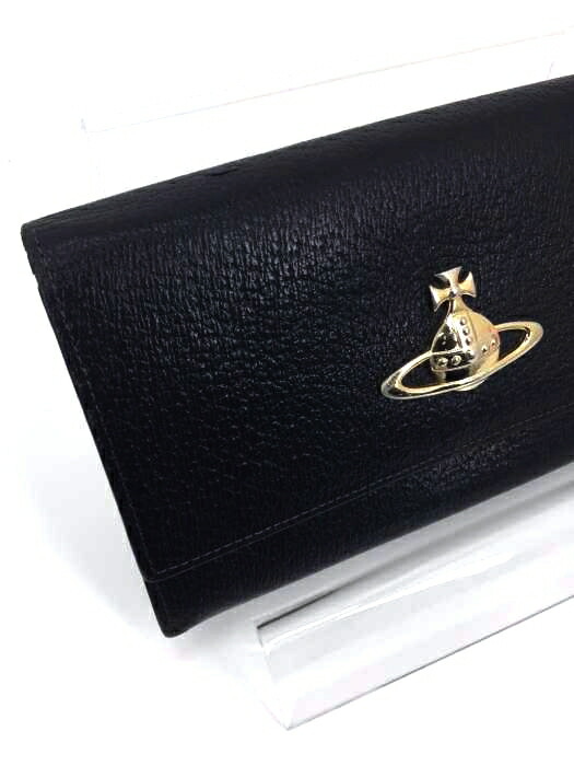 Vivienne Westwood ヴィヴィアンウエストウッド 長財布 レディース 黒系 ゴールド系 オーブ レザーロングウォレット 中古 ブランド古着バズストアbazzstore Butlerchimneys Com