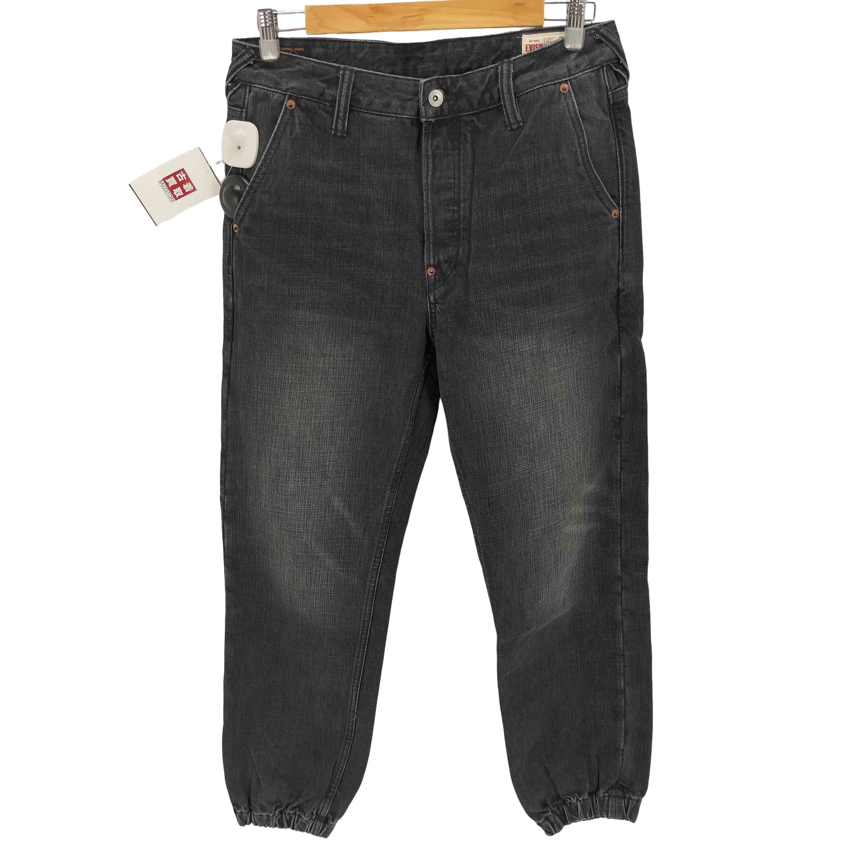 【中古】エヴィス EVISU エンボスカモメ＆ロゴタイプ レギュラーフィットデニムジョガー メンズ  30