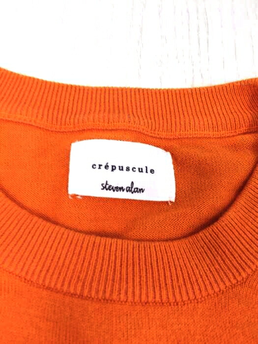 楽天市場 Crepuscule クレプスキュール ニット セーター メンズ オレンジ系 Jpn 2 コットンニット 胸ポケット 中古 ブランド古着バズストアbazzstore Bazzstore ブランド古着バズストア
