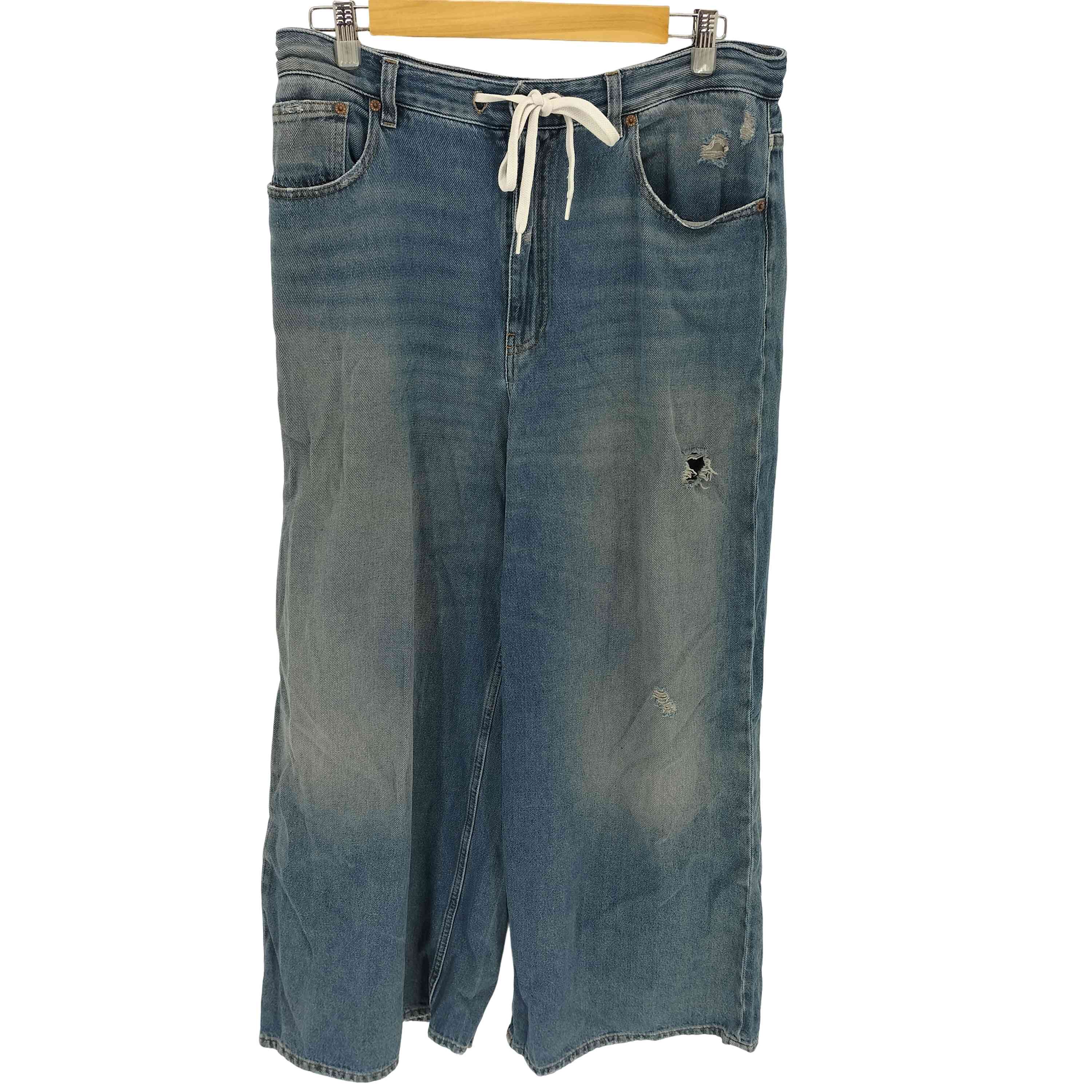 【中古】エムエムシックスメゾンマルジェラ MM6 Maison Margiela 25SS ドローストリング バギージーンズ レディース 30|BAZZSTORE ブランド古着バズストア