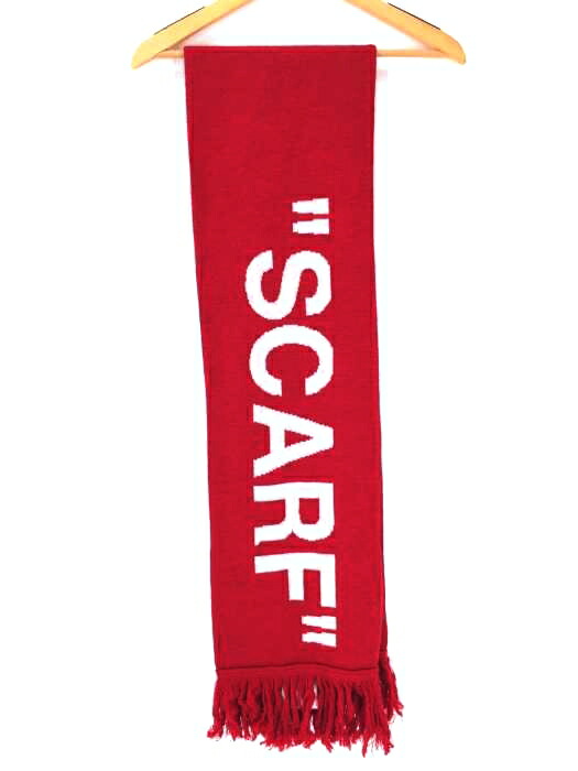 Web限定 Off White オフホワイト マフラー メンズ 18年秋冬 赤系 白系 Quote Scarf 中古 ブランド古着バズストアbazzstore 気質アップ Www Nripost Com