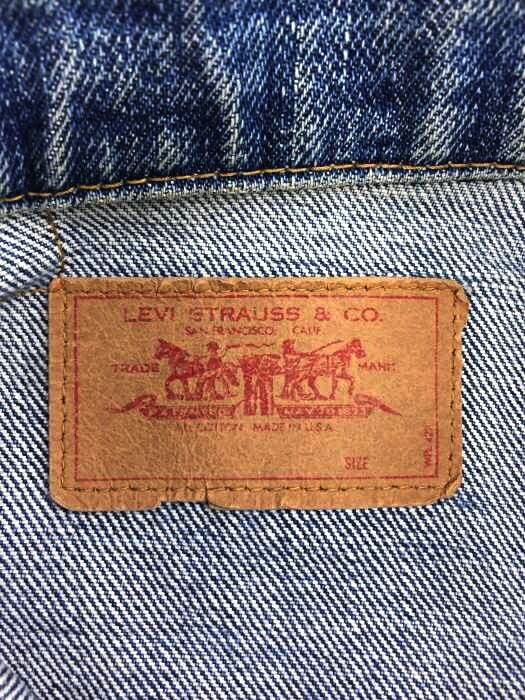 Levis リーバイス デニムジャケット メンズ 青系 4th デニムジャケット ボタン裏 刻印無し スモールe 中古 ブランド古着バズストアbazzstore Siteleco Fr