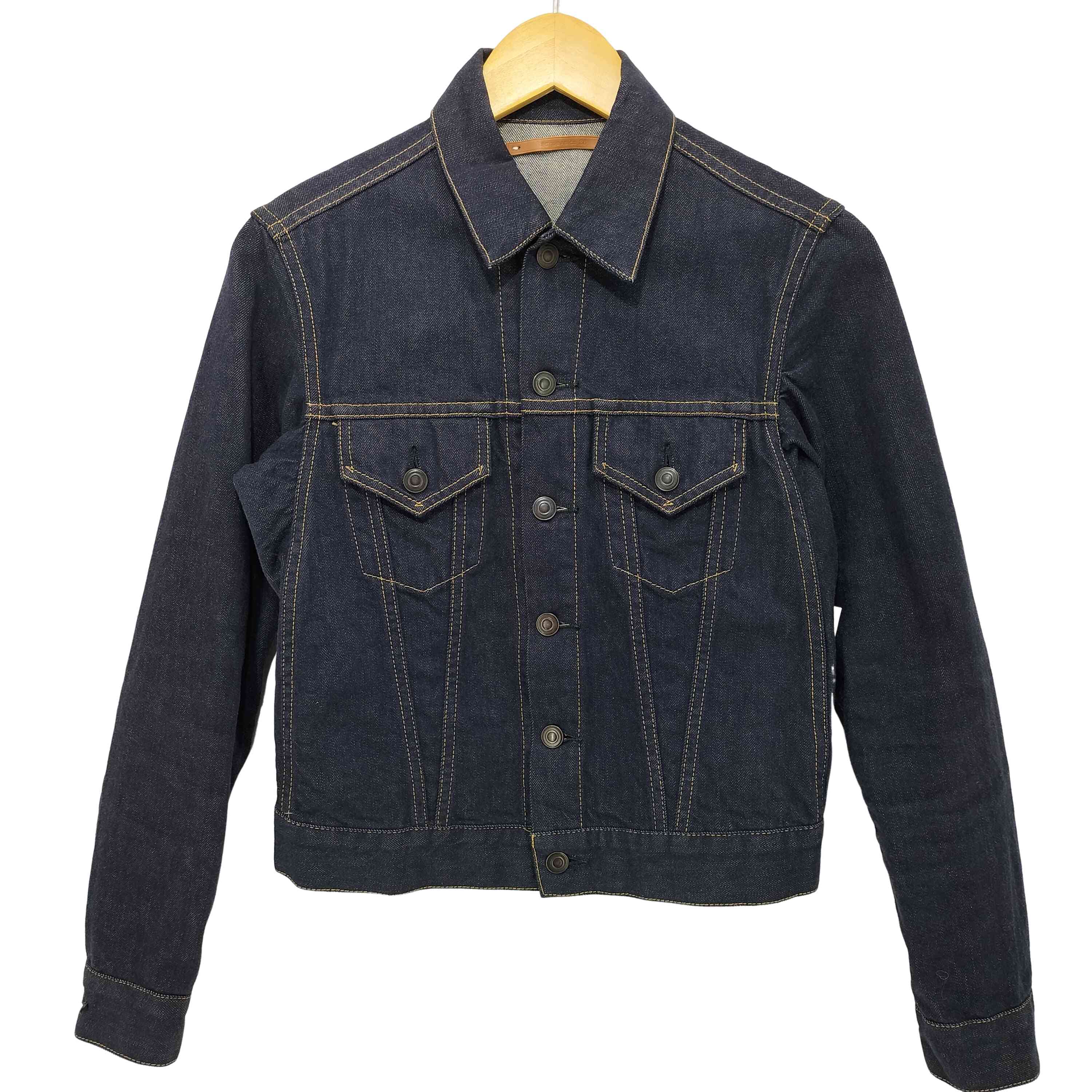 Senio デニムジャケット インディゴ 3L ギャップ GAP デニムジャケット Gジャン ウォッシュ加工