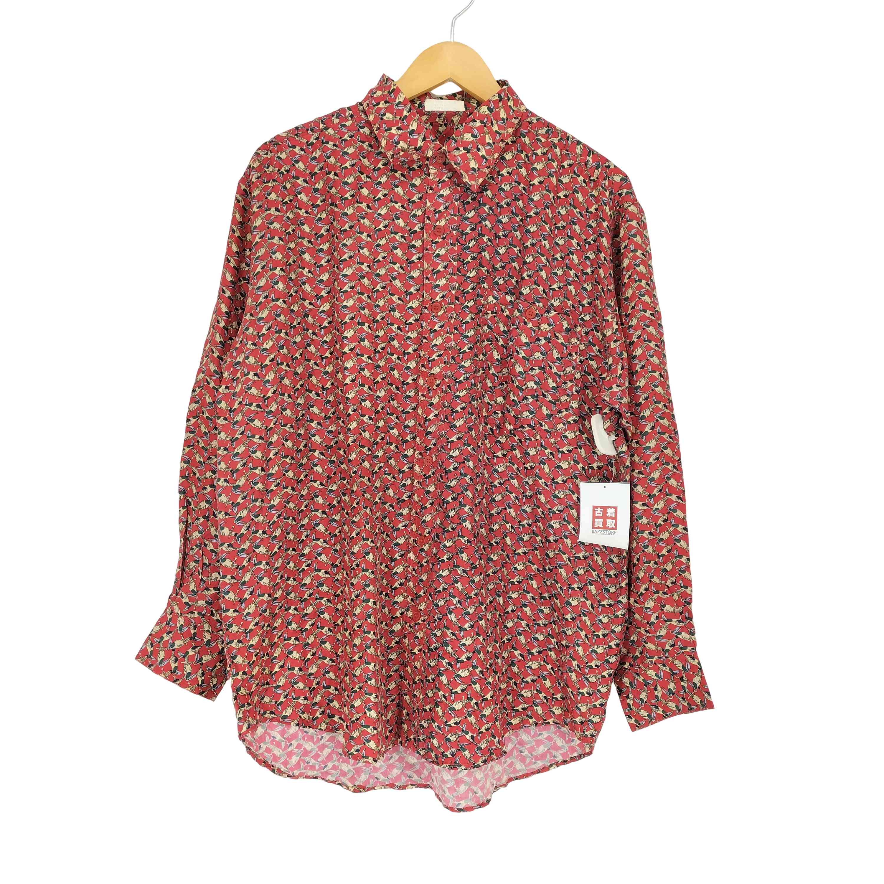 新品　ユライヤ　uryya シルクロングシャツ uryya ユライヤ Silk Long Blouse シルクロングシャツ