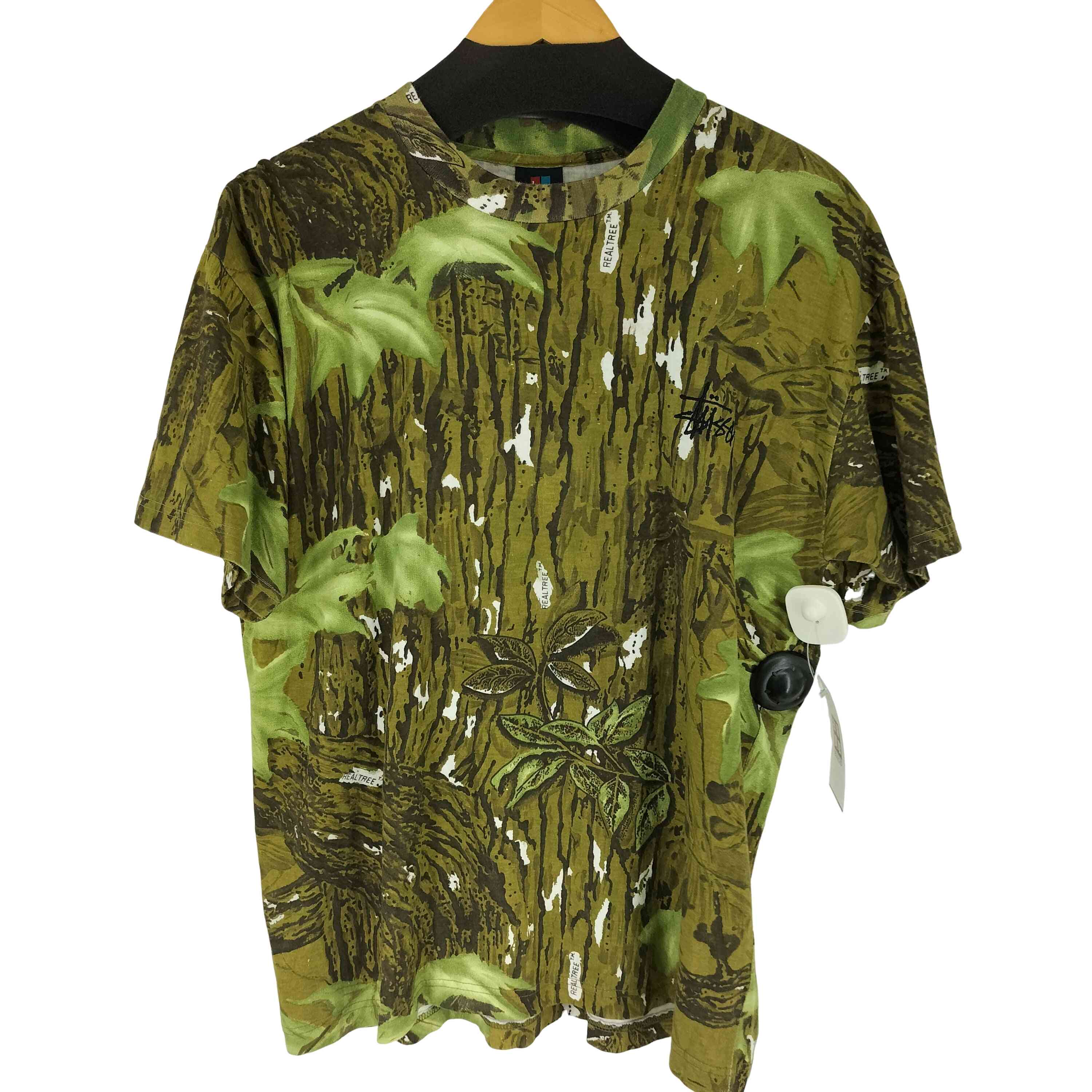 【中古】ステューシー Stussy 90S USA製 REALTREE PATTERNED S/S T SHIRT メンズ JPN:L |BAZZSTORE ブランド古着バズストア