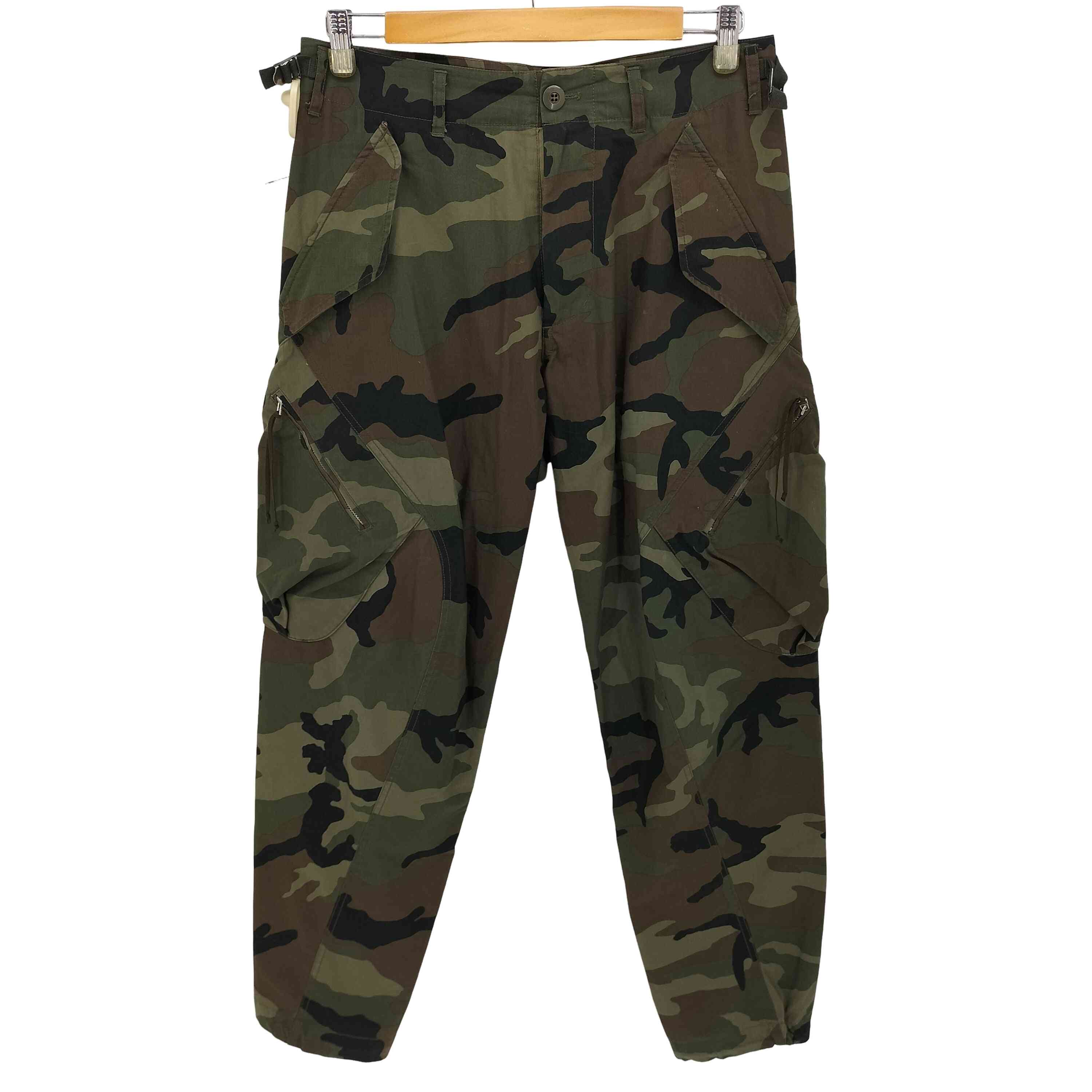 【中古】ネヴァーフォーゲット NVRFRGT 3D Twisted Cargo Pants ツイスト カーゴパンツ メンズ 1｜BAZZSTORE ブランド古着バズストア