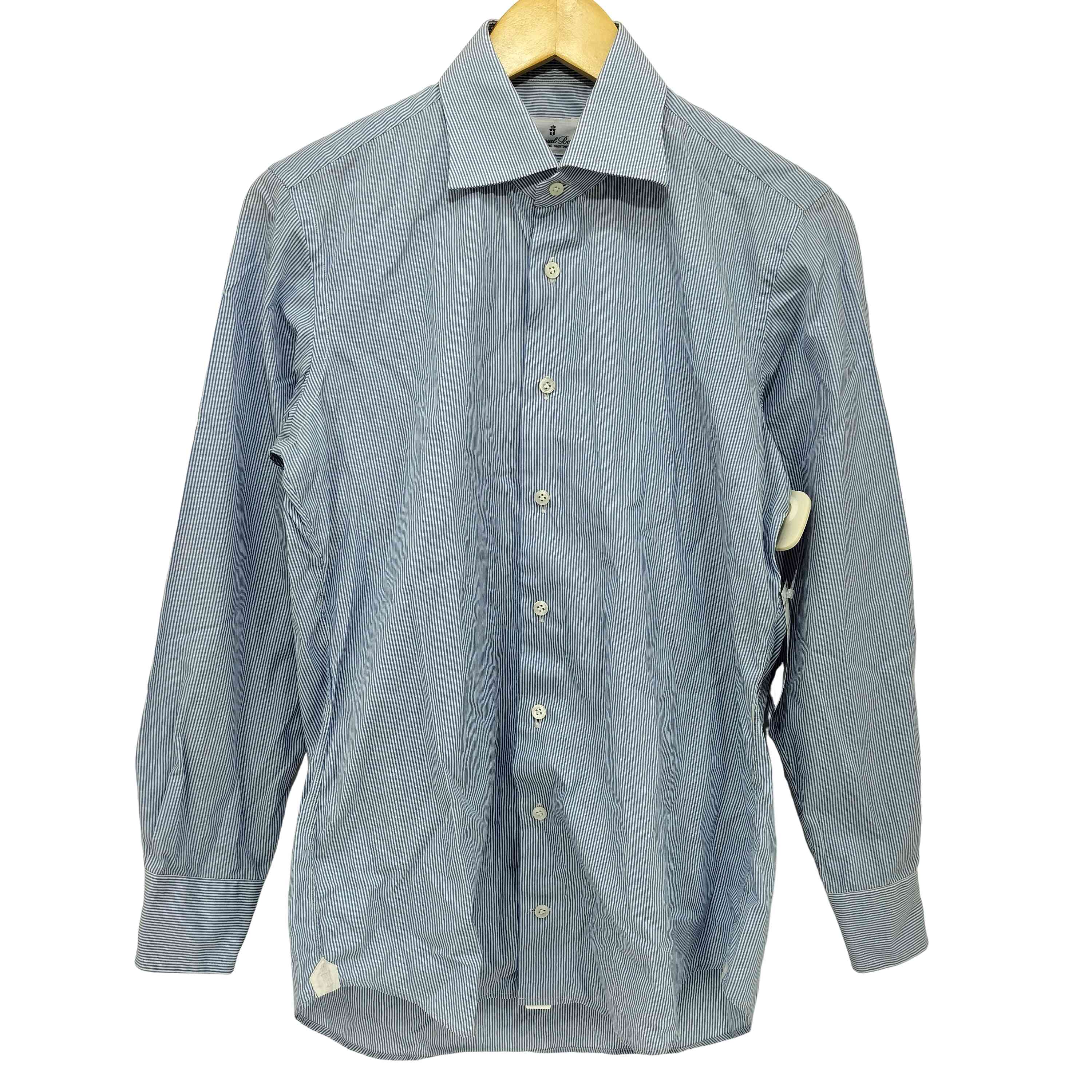 タグ付 ソフトハイフン THOMAS MASON STRIPE SHIRT 03 セール】THOMAS MASON TUCKED DETAIL OVERSIZED SHIRT（シャツ