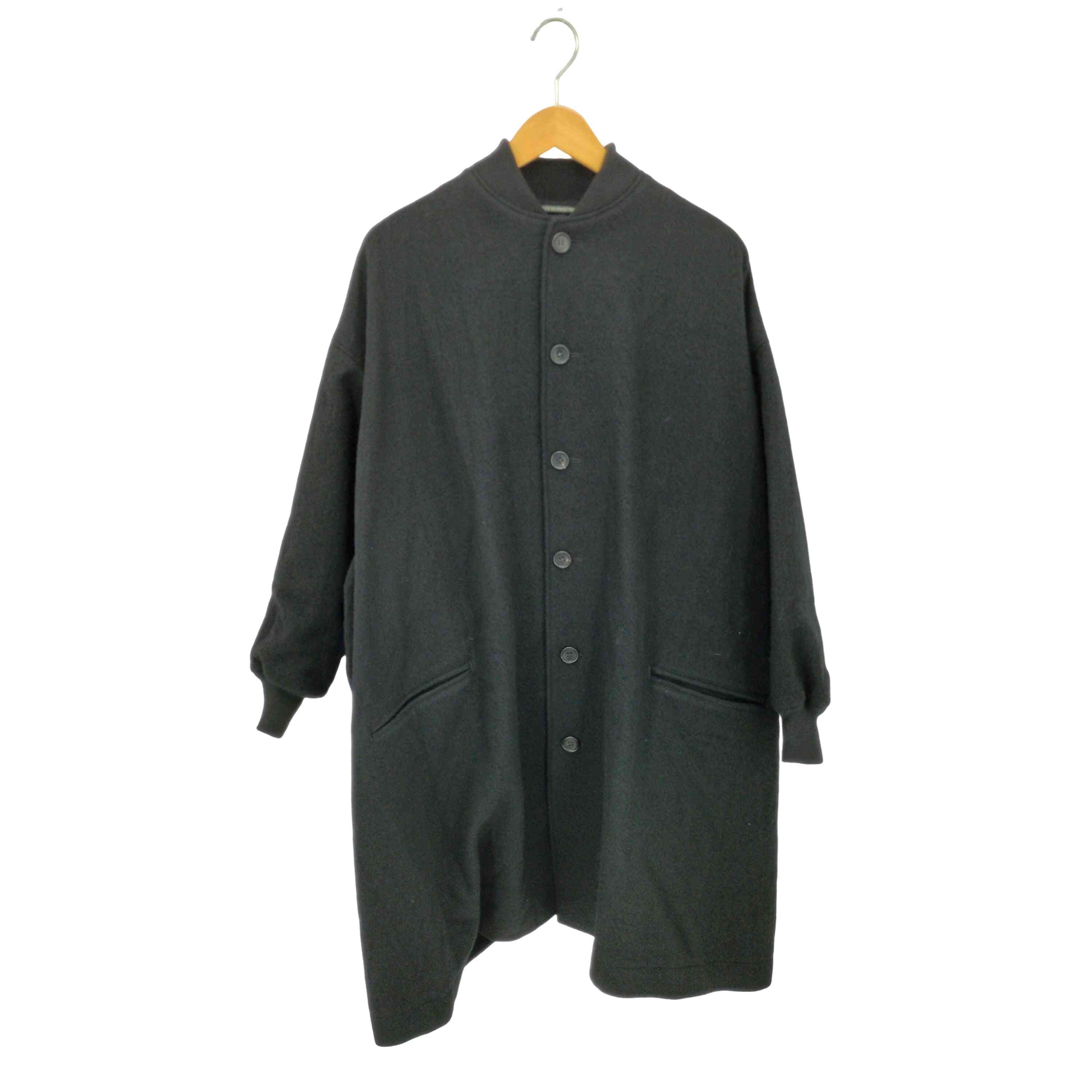 【中古】ヨウジヤマモト Yohji Yamamoto collections SHRINKED WOOL SERGE PADDED DRAPE COAT レディース 2