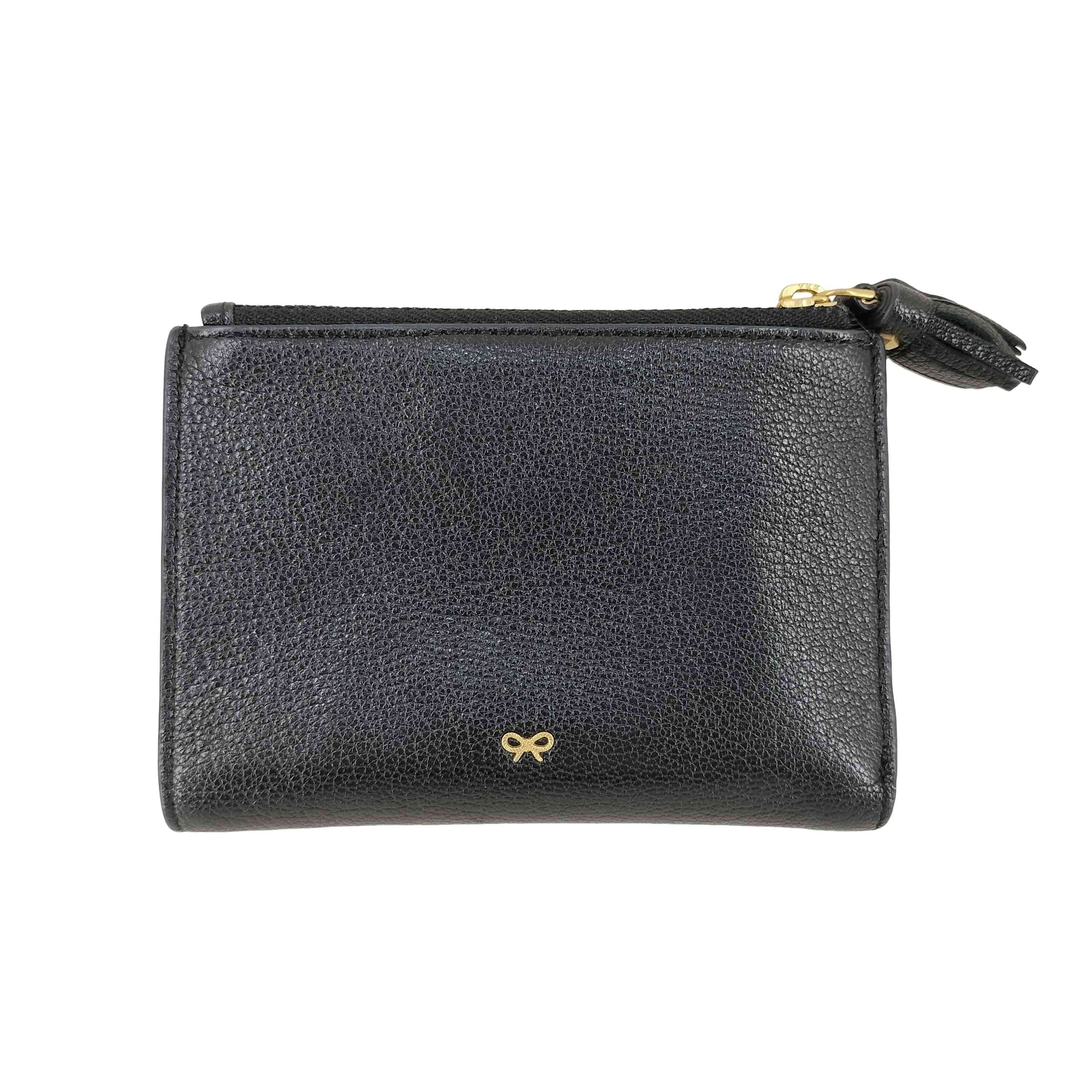 【中古】アニヤハインドマーチ ANYA HINDMARCH SMALL DOUBLE ZIP WALLET PEEPING EYES レディース  FREE