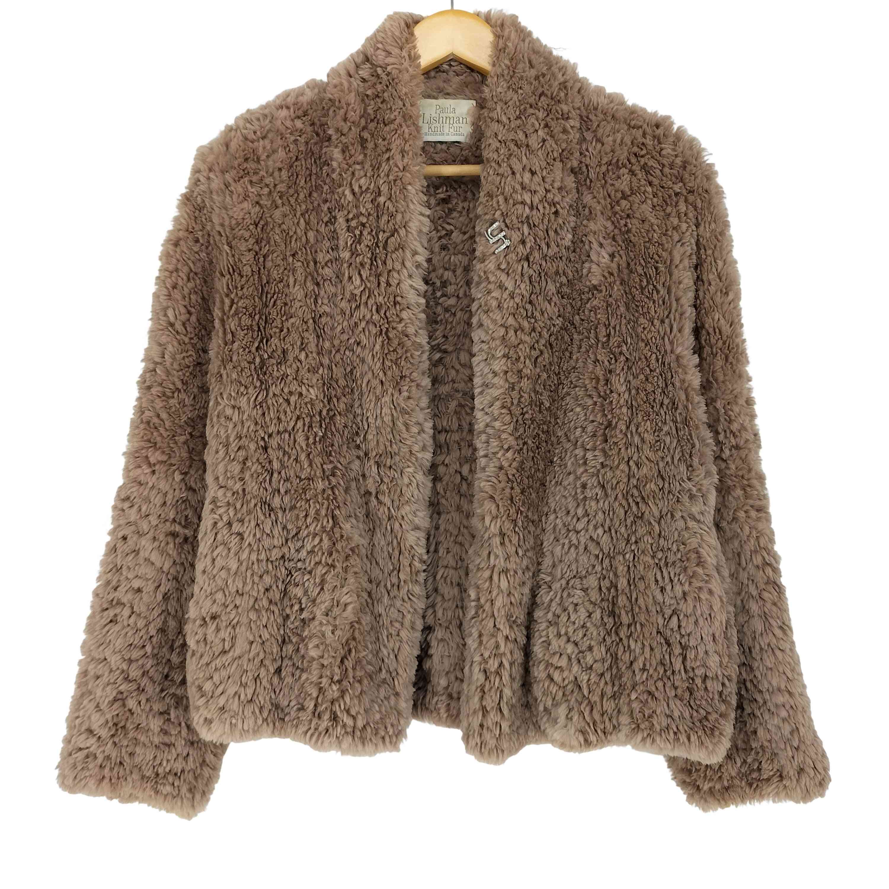 【中古】ユーズドフルギ USED古着 paula lishman ニット ファーコート レディース M｜BAZZSTORE ブランド古着バズストア