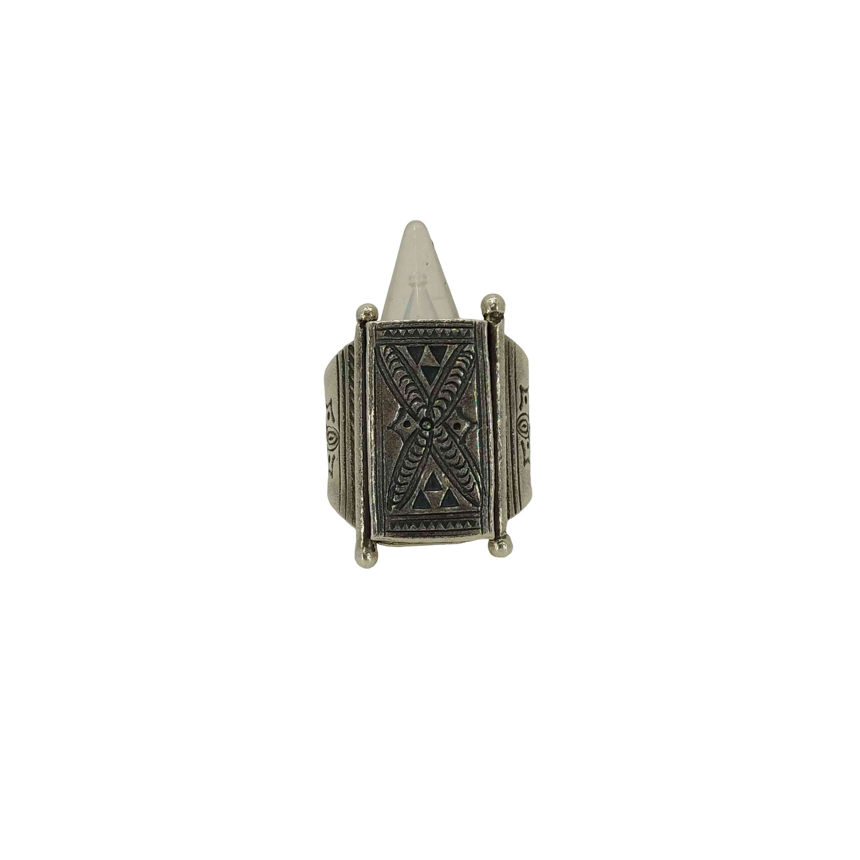 【中古】ユーズドフルギ USED古着 KAREN SILVER カレン族 しろがね色 輪っか メンズ  18号