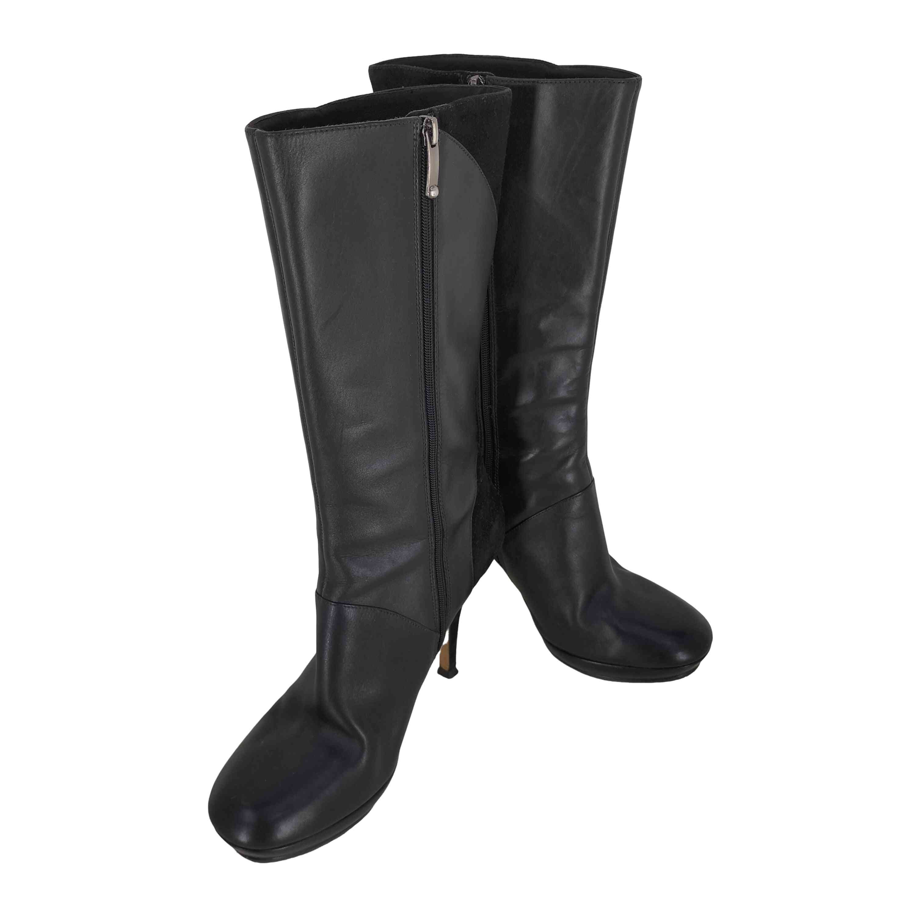 ケイト KHAITE Diego ブラックレザー ニーハイ ロングブーツ 37 楽天市場】【中古】KHAITE(ケイト) ロングブーツ DIEGO 黒 レザー