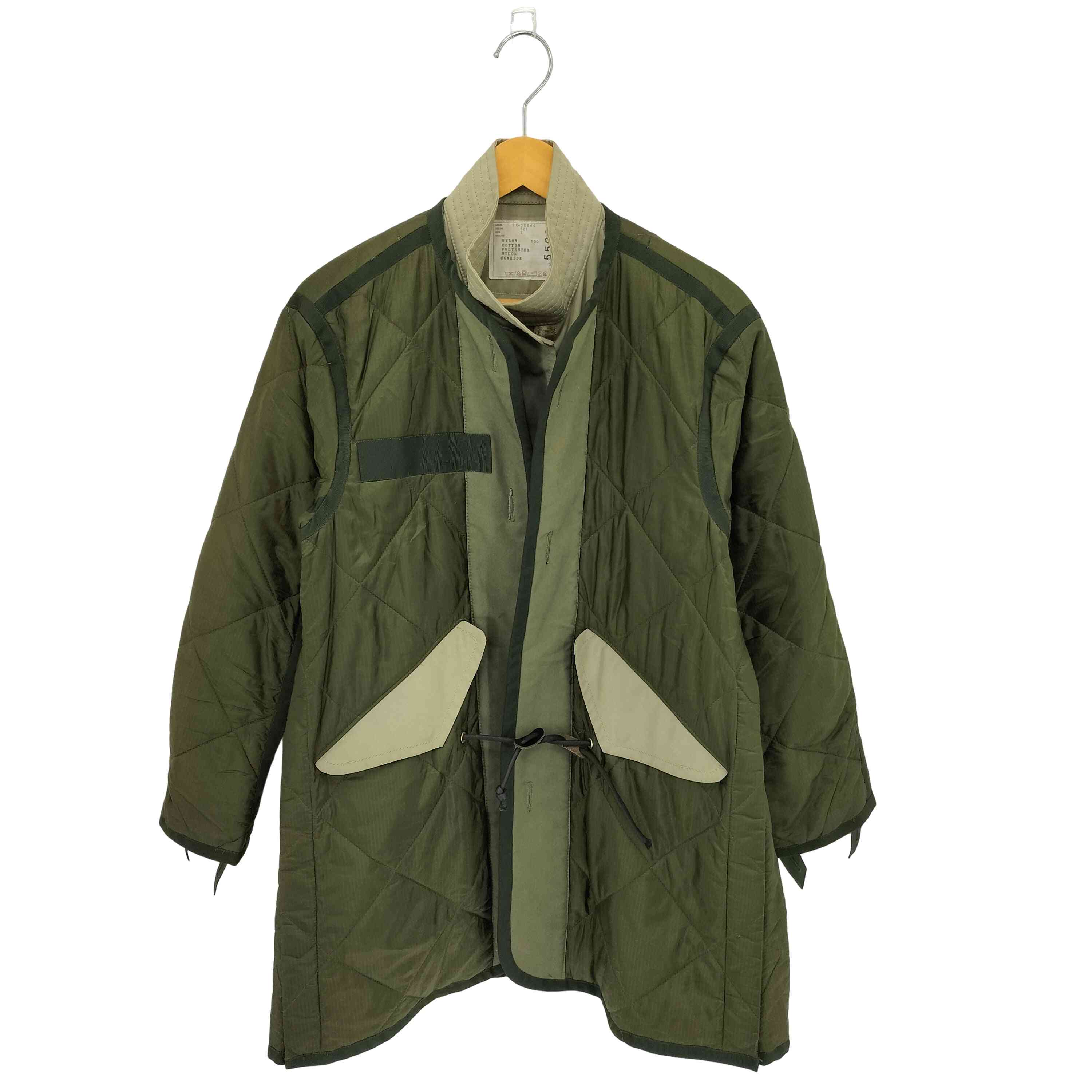 【中古】サカイ Sacai 22AW COLOR501 ナイロン ミリタリー キルティング上衣 阪急梅田Open メンズ  2