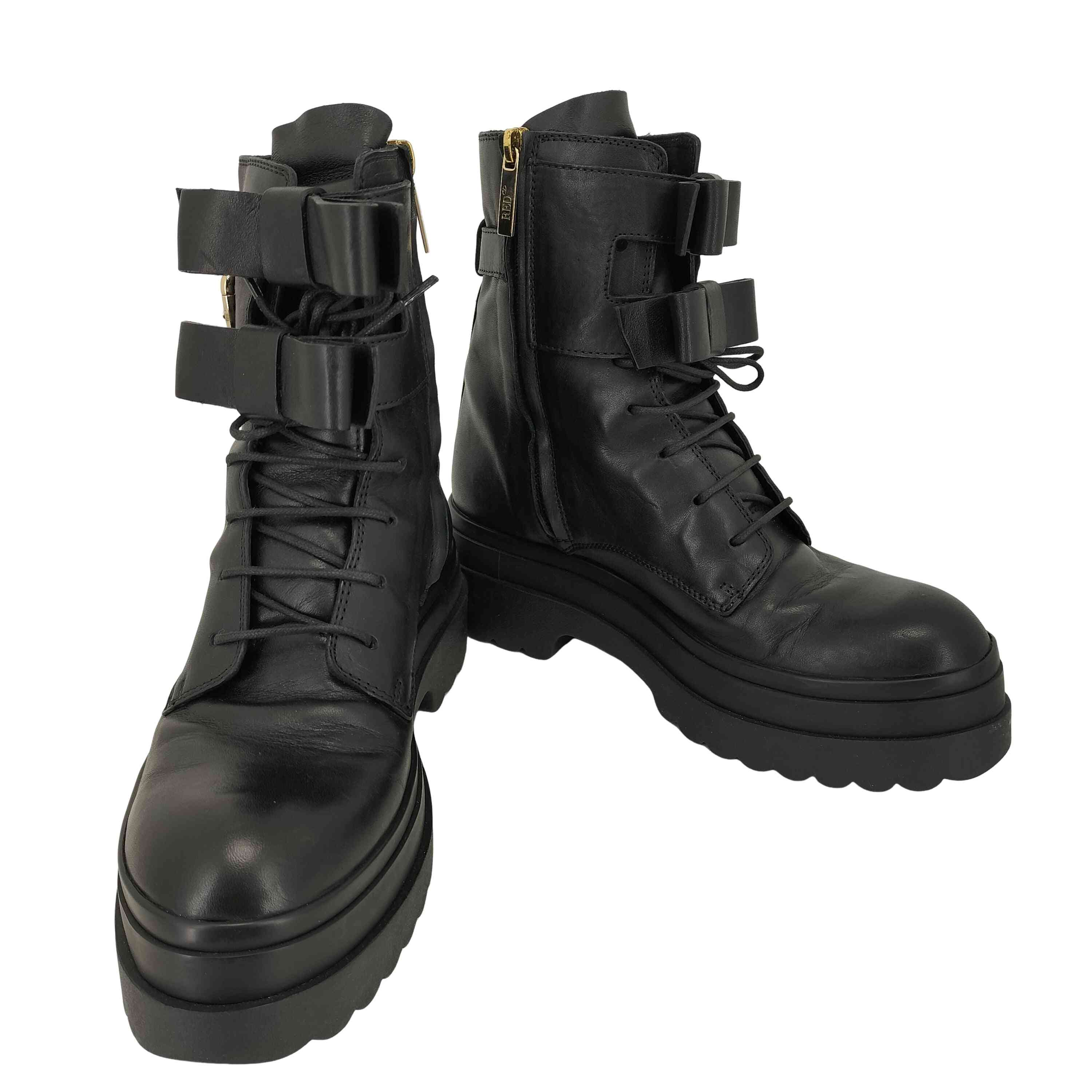 楽天市場】【中古】VALENTINOローマンスタッズコンバットブーツ