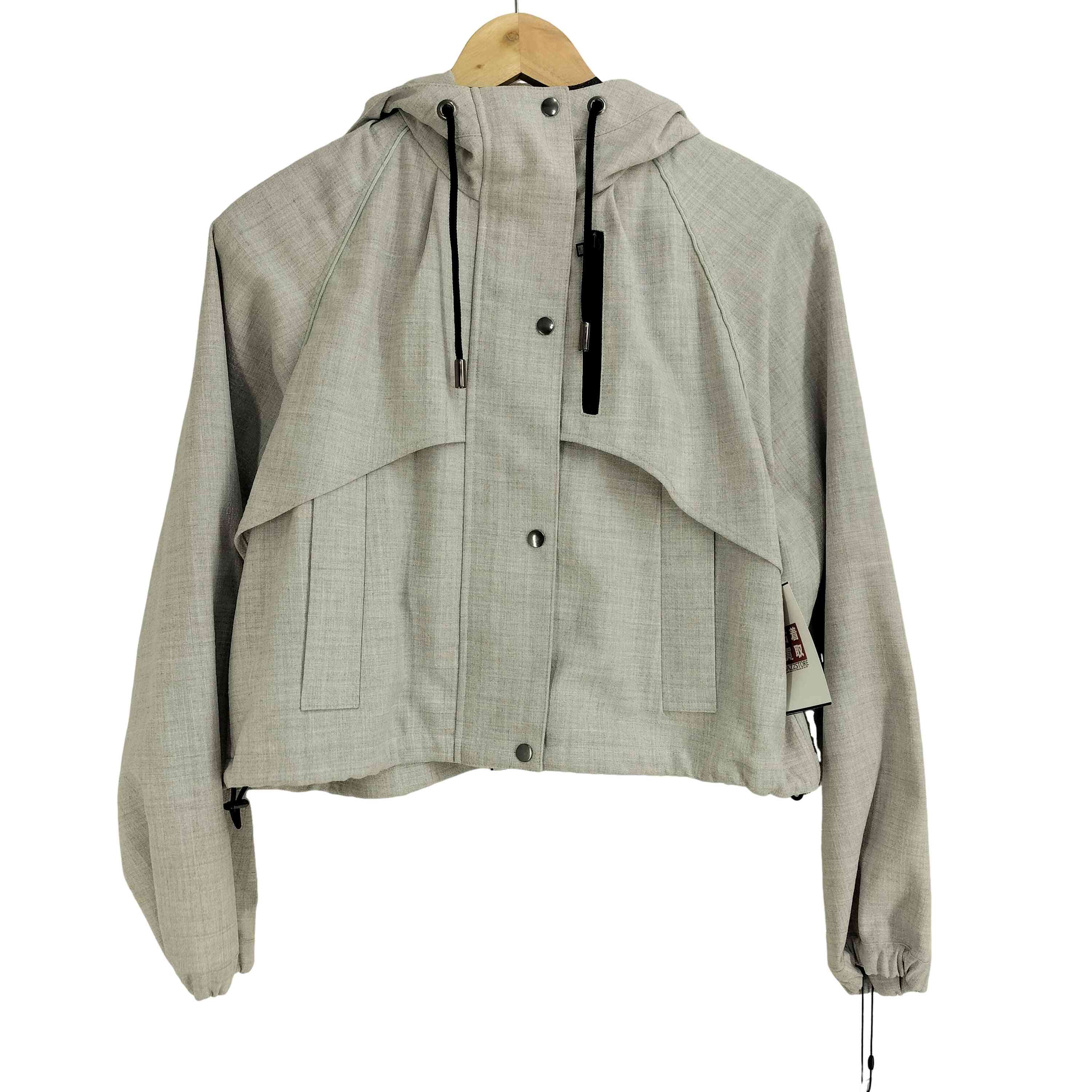 【中古】ユーズドフルギ USED古着 {{A＋TOKYO}} LINEN LIKE HOODIE BLOUSON  レディース JPN：1