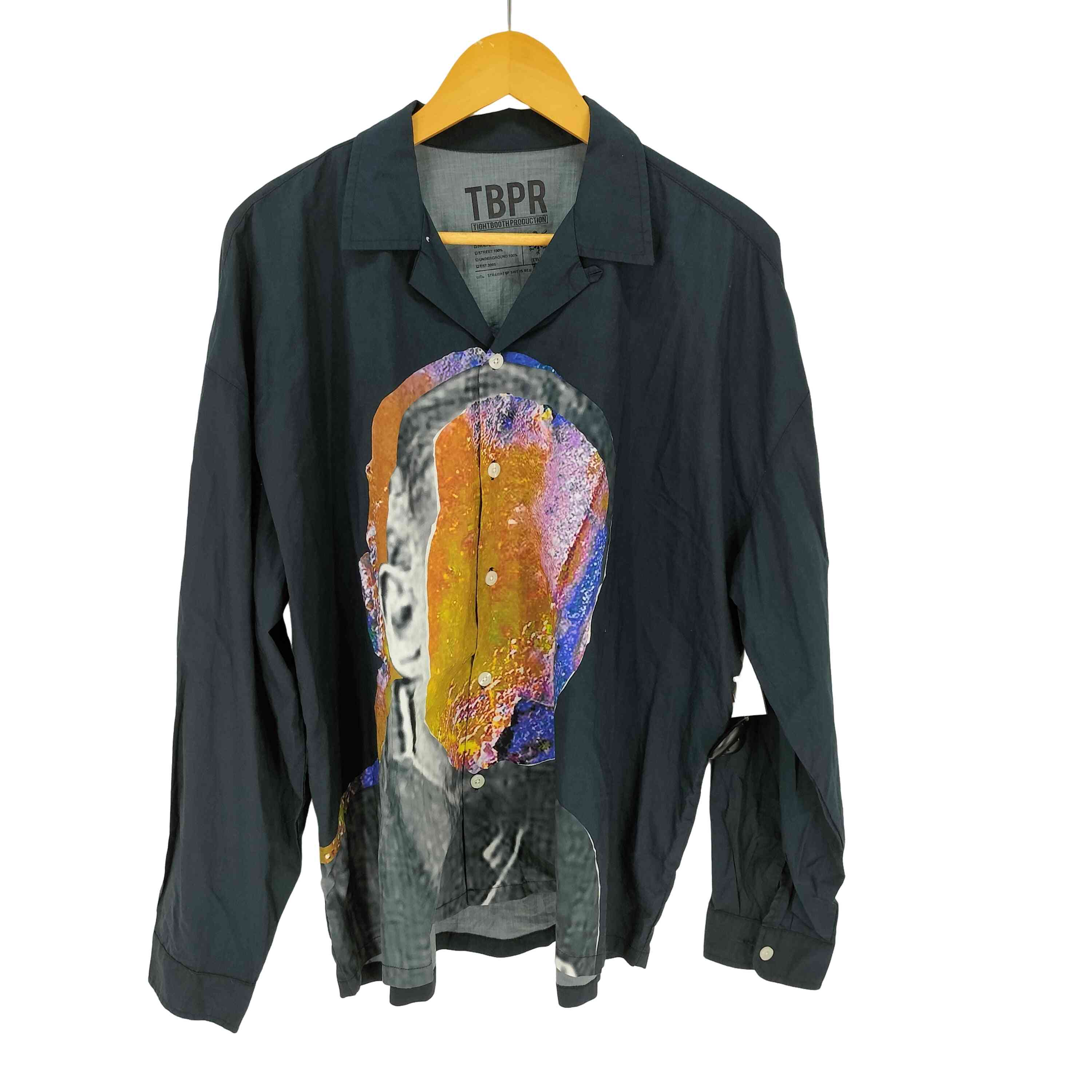 【中古】タイトブースプロダクション TBPR TIGHTBOOTH PRODUCTION YUKICHI OPEN SHIRT オープンカラーシャツ メンズ JPN：M ｜BAZZSTORE ブランド古着バズストア