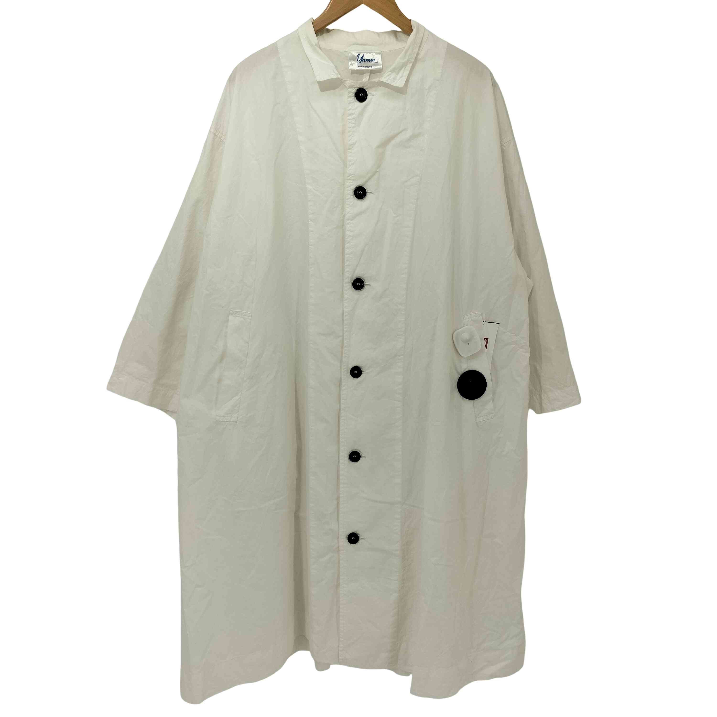 【中古】ヤーモ yarmo BIG COAT 連合王国製 綿織物 ビッグ厚地の外套 レディース 書きあらわす無