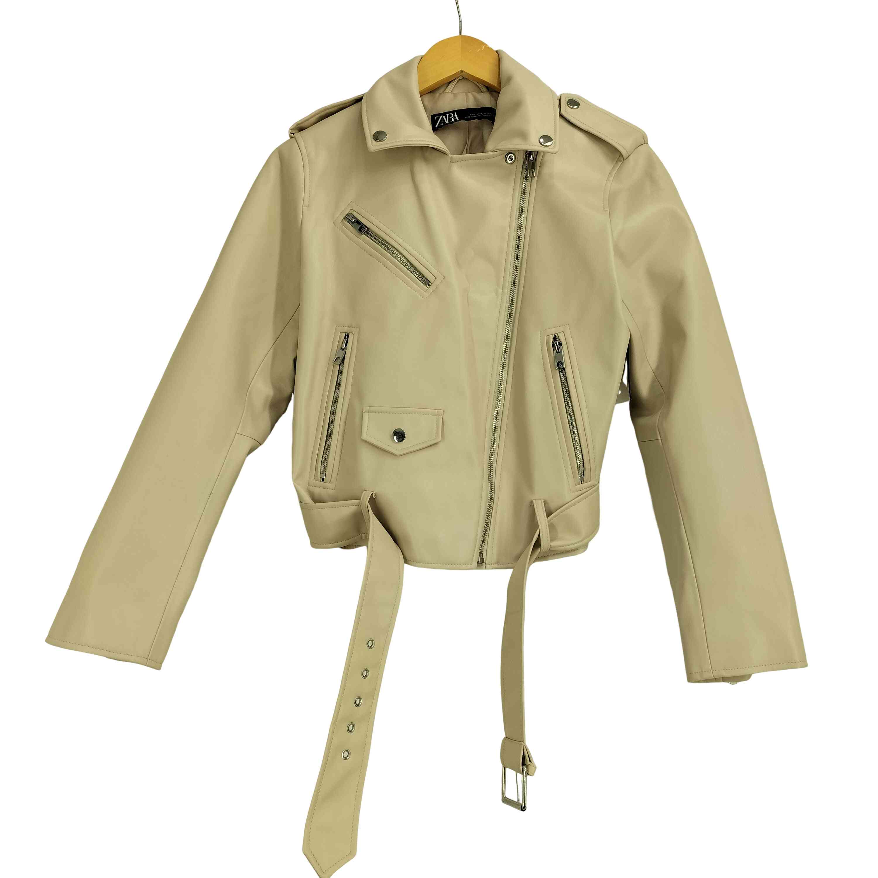 最安値 zara フェイクレザージャケット 楽天市場】ザラベーシック フェイクレザー ダブルライダースジャケット