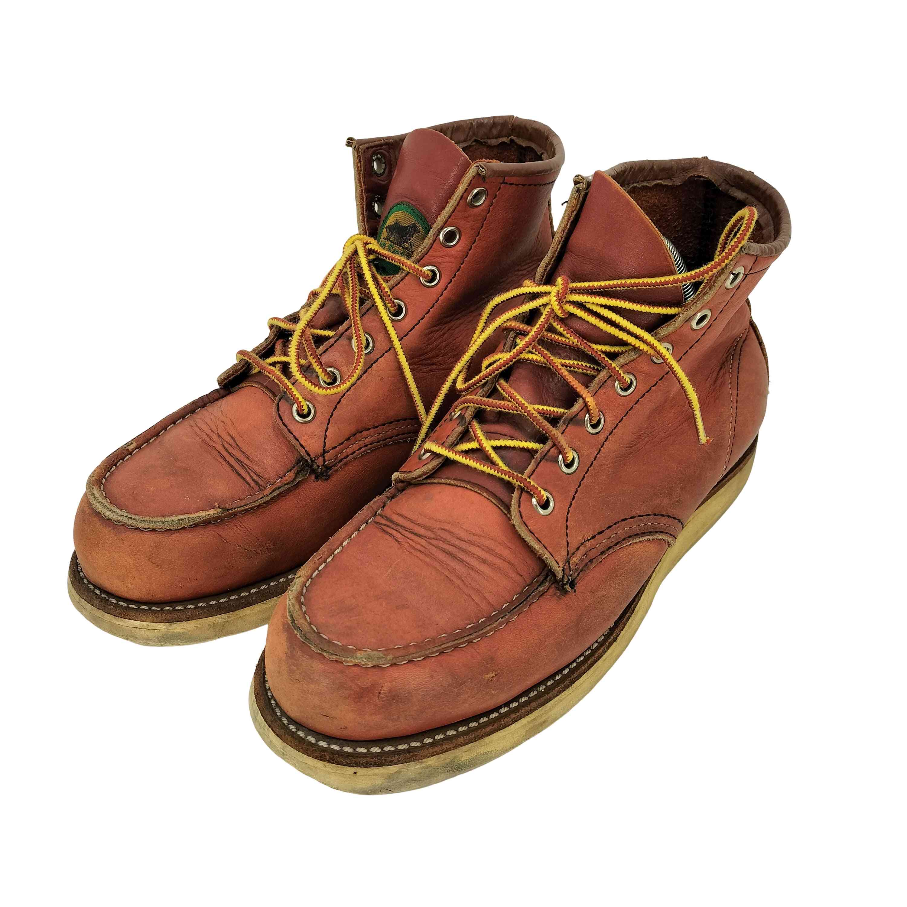 【中古】レッドウィング RED WING 90s 875 Irish Setter アイリッシュセッター 半犬引き舟 細工物ブーツ メンズ  7E