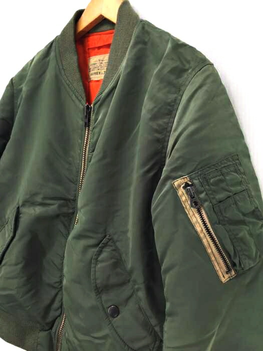 楽天市場 Avirex アヴィレックス ミリタリージャケット メンズ オレンジ系 緑系 Import M 日本サイズ M L 相当 Ma 1 中古 ブランド古着バズストアbazzstore 1411 Bazzstore ブランド古着バズストア