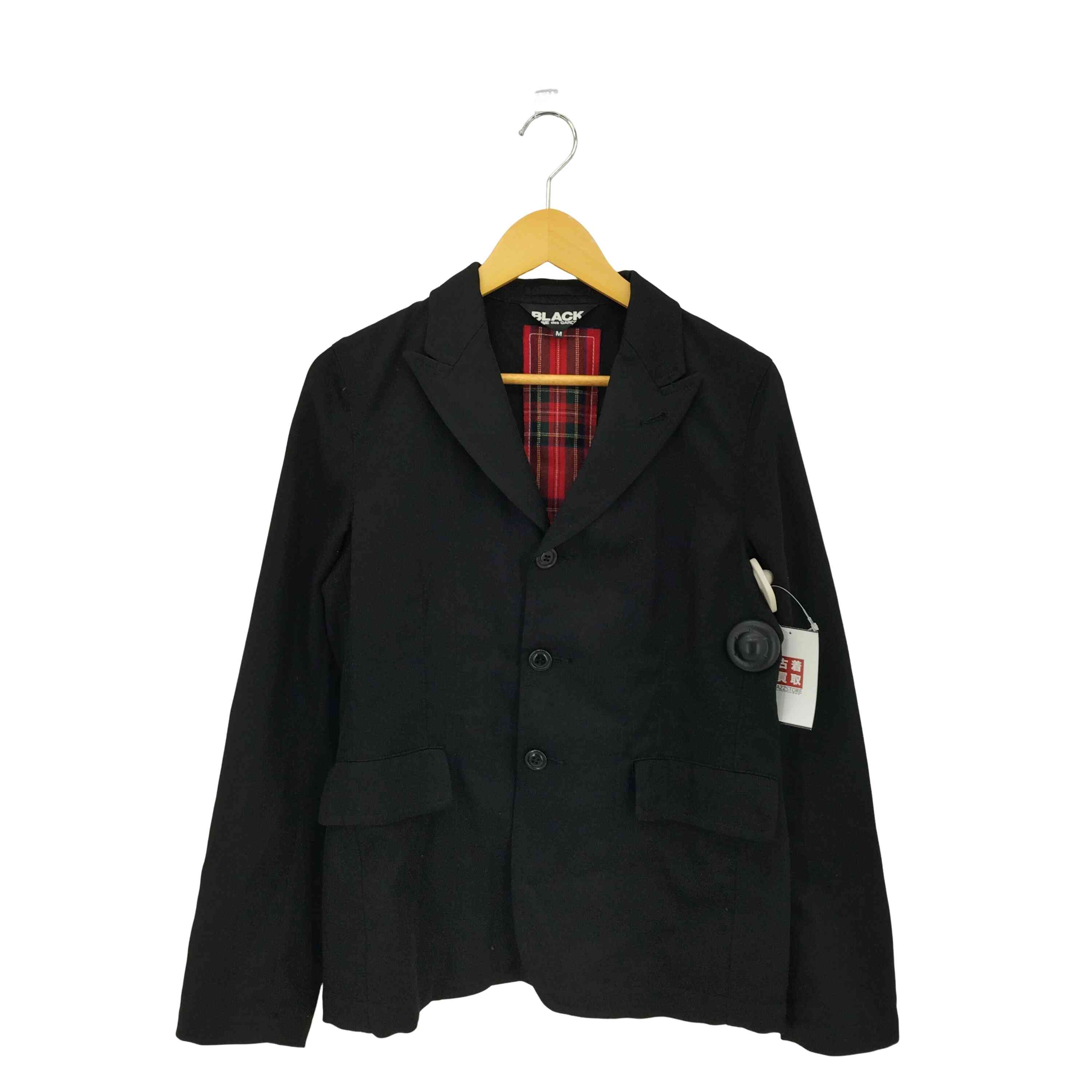 【中古】ブラックコムデギャルソン BLACK COMME des GARCONS 13SS バッククロスデザインピークドラペルジャケット レディース  M
