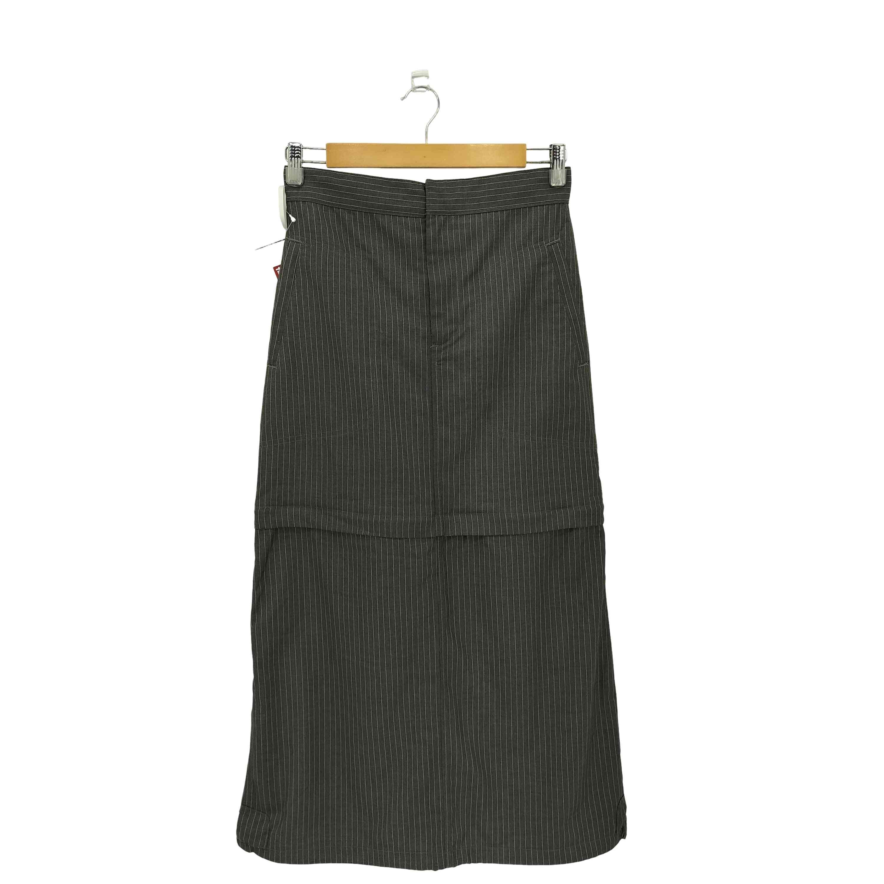 【中古】ユーズドフルギ USED古着 {{forget-me-nots}} 24SS Detachable Pin Stripe Skirt デタッチャブル ピンストライプ スカート selecct レディース JPN：M