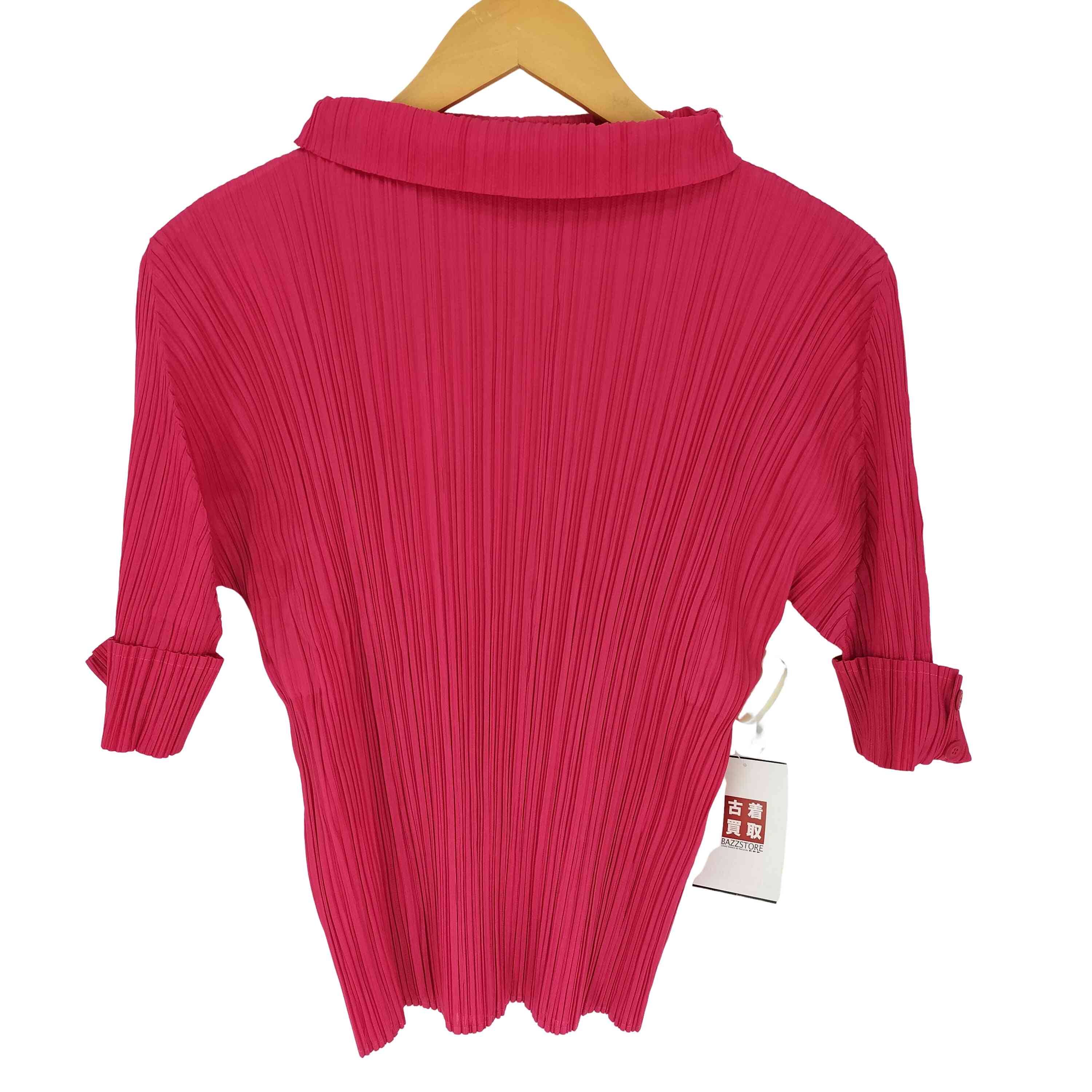 【中古】プリーツプリーズイッセイミヤケ PLEATS PLEASE ISSEY MIYAKE 筋目 クロップド 衣袂 ハイネック カットソー レディース JPN：3