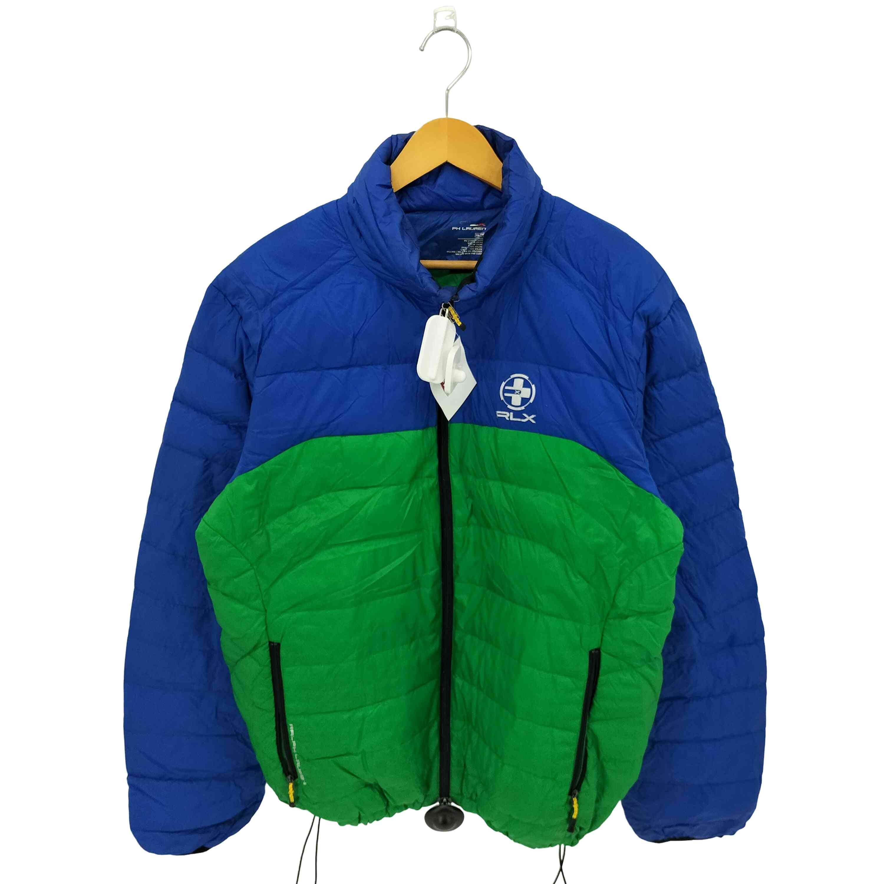 【中古】アールエルエックスラルフローレン RLX RALPH LAUREN ツートンカラー ドローコード ダブルジップ ナイロン ダウンジャケット メンズ XXL 11,539円