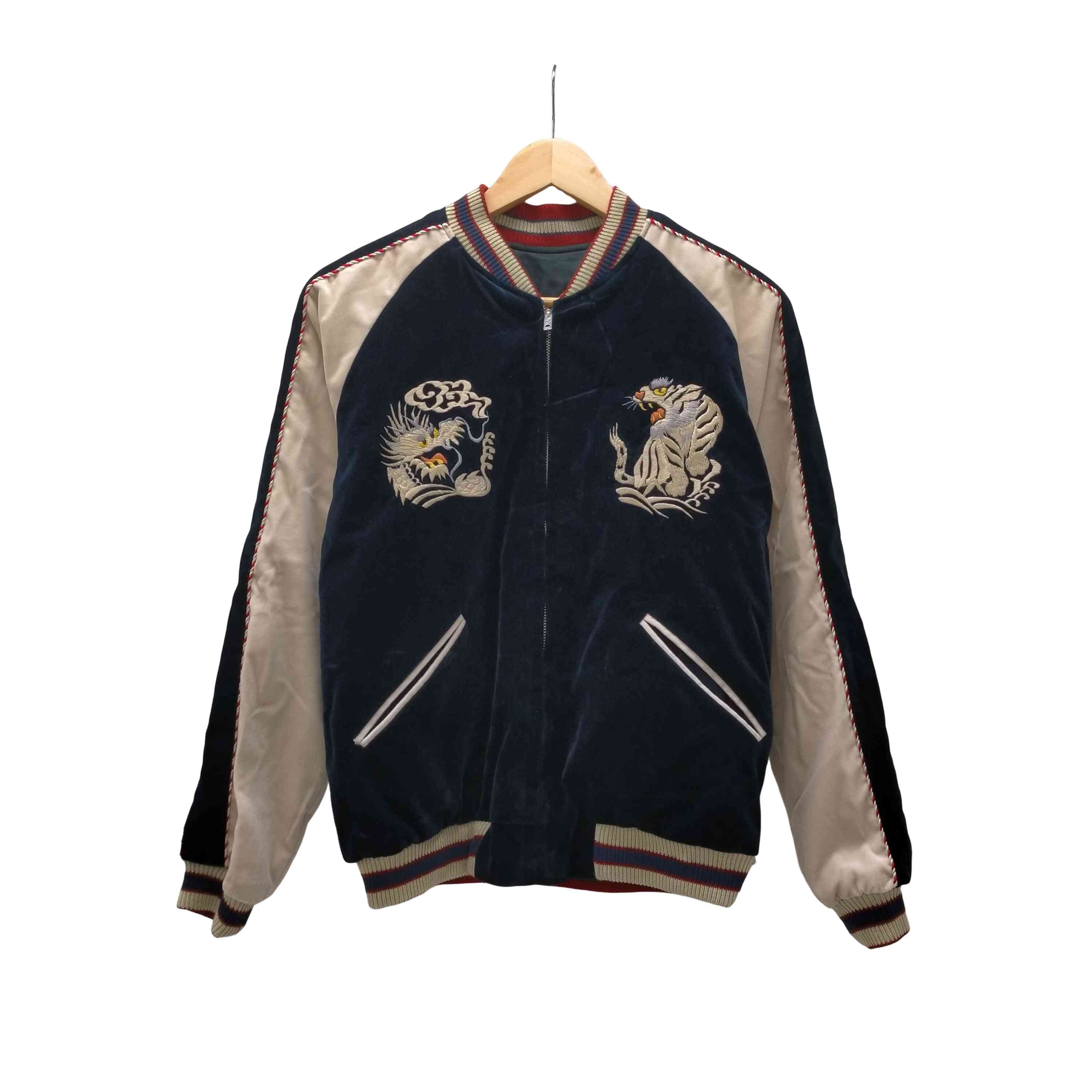 【中古】テイラートウヨウ TAILOR TOYO テーラー東洋 25AW Mid 1950s Style Velveteen (Two-tone) × Acetate Souvenir Jacket WHITE DRAGON × EAGLE 別珍 スカジ