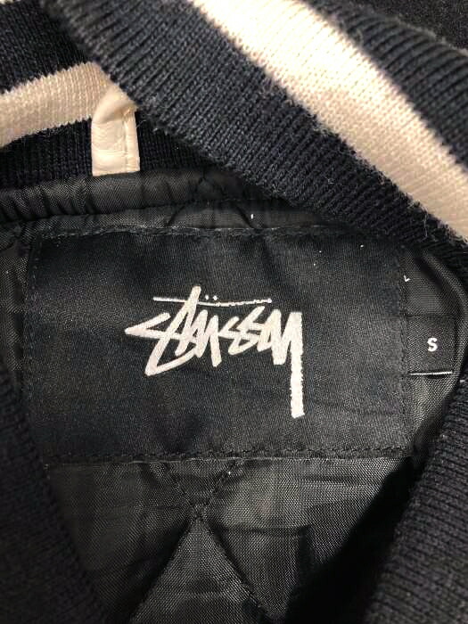 楽天市場 Stussy ステューシー スタジャン メンズ 黒系 白系 Jpn S 日本サイズ S 相当 90s Special Edition復刻モデル レザー切り替え 中古 ブランド古着バズストアbazzstore 2810 Bazzstore ブランド古着バズストア
