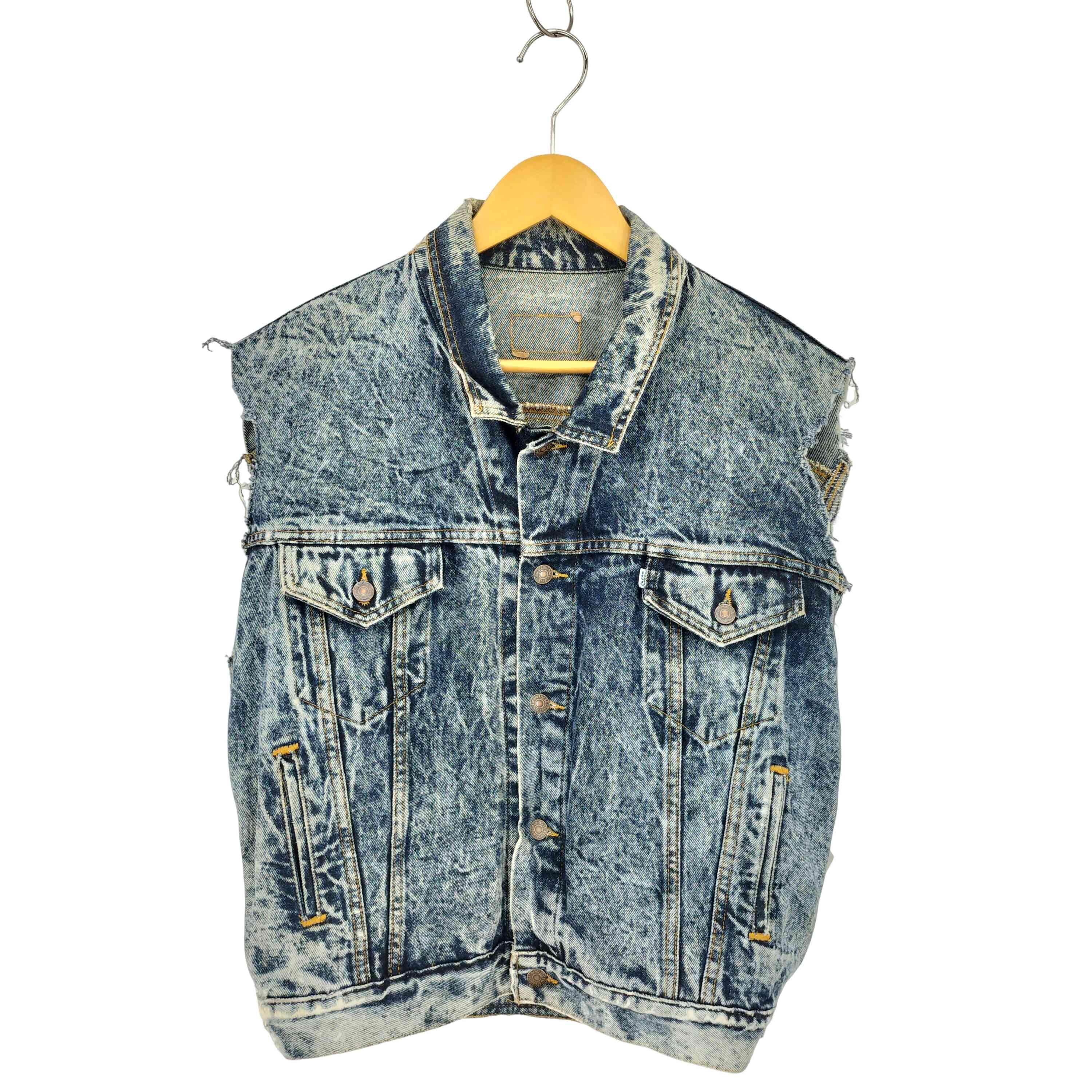 リーバイス Levis 80s USA製 白タブ 3rd型 ケミカルウォッシュ デニム