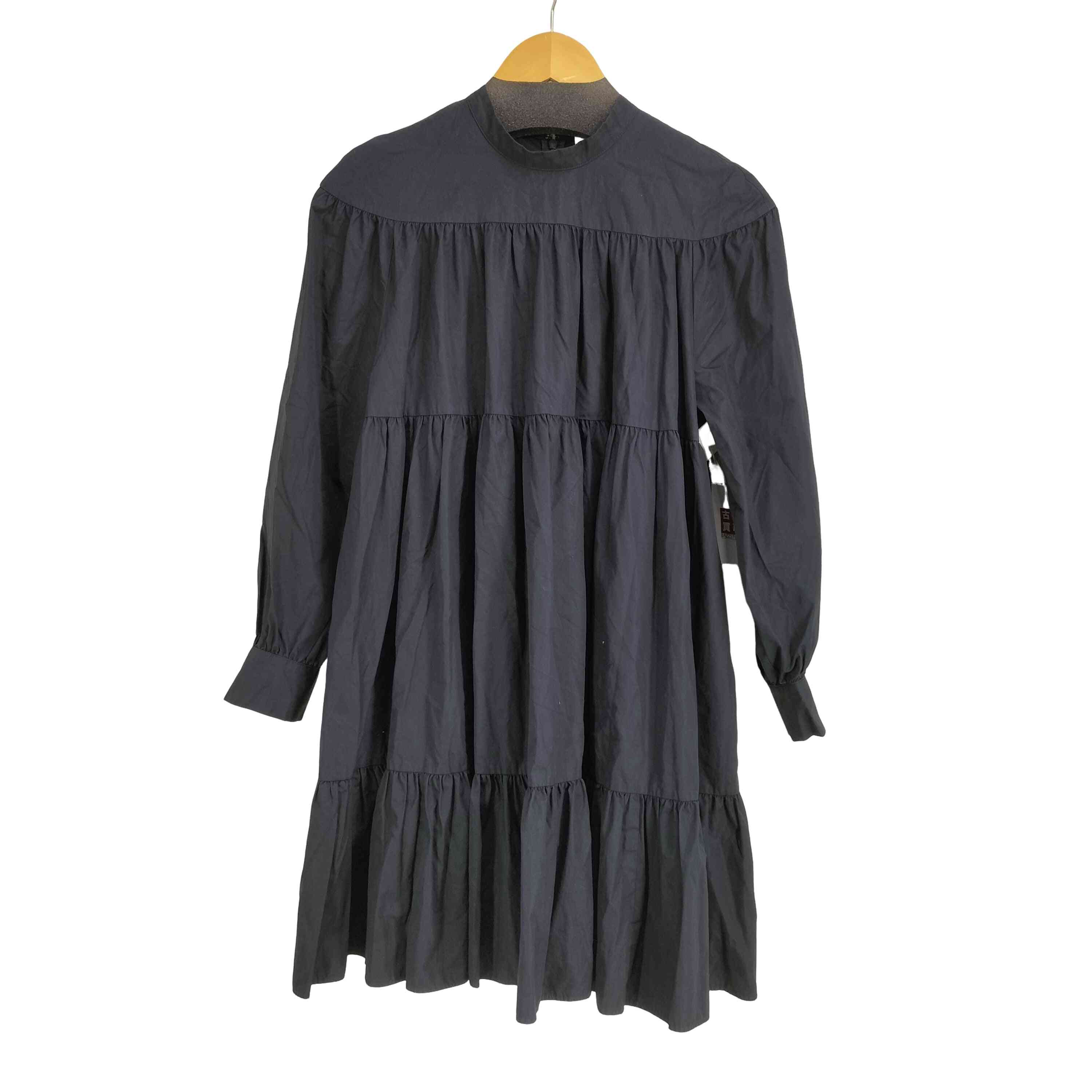 【中古】ユナイテッドアローズ UNITED ARROWS ギャザー ティアード ミニワンピース レディース JPN：36