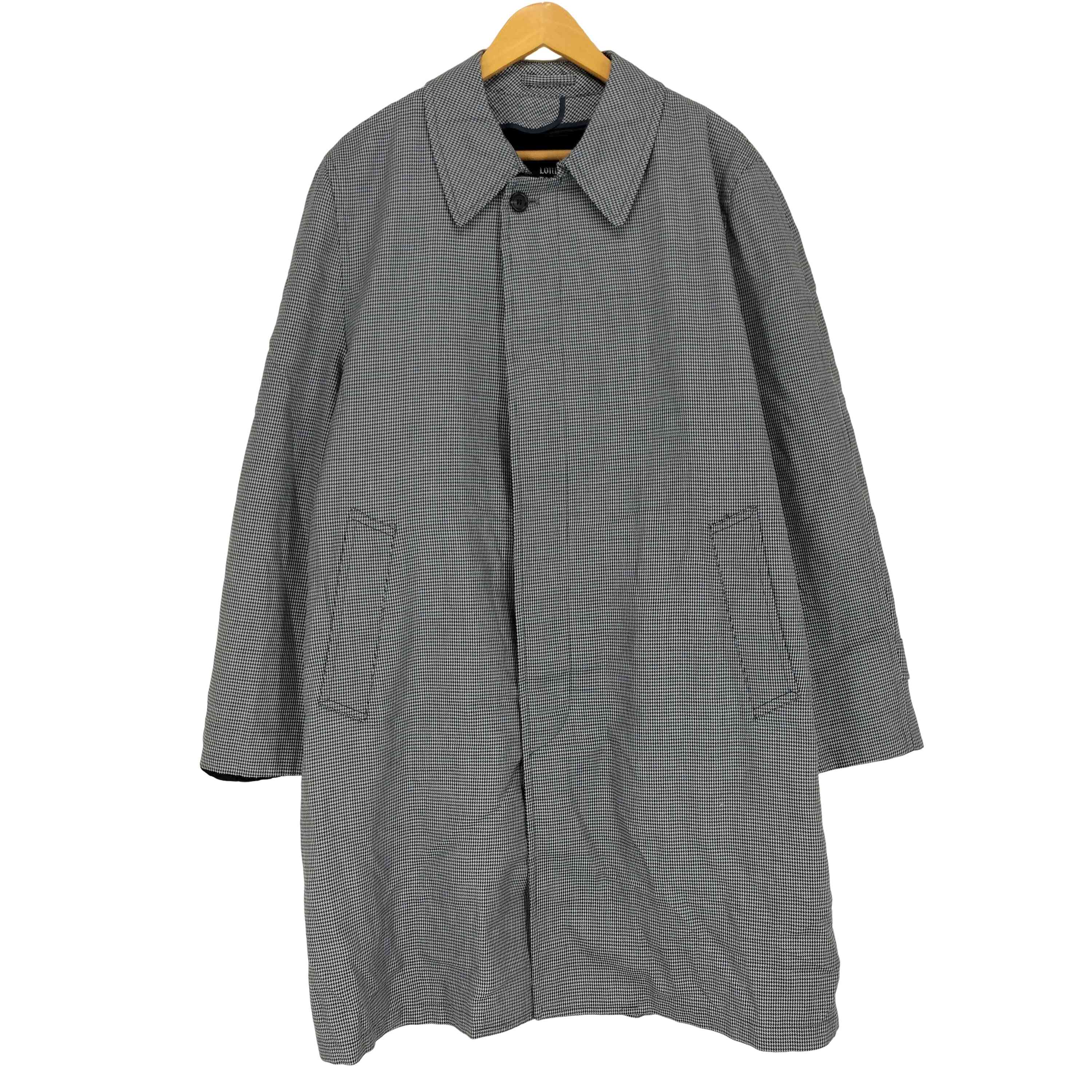 【中古】ロンドンフォグ LONDON FOG 70-80s チドリ透かし彫り ラインドライブ付比翼ステンカラー厚地の外套 メンズ 書きあらわす無