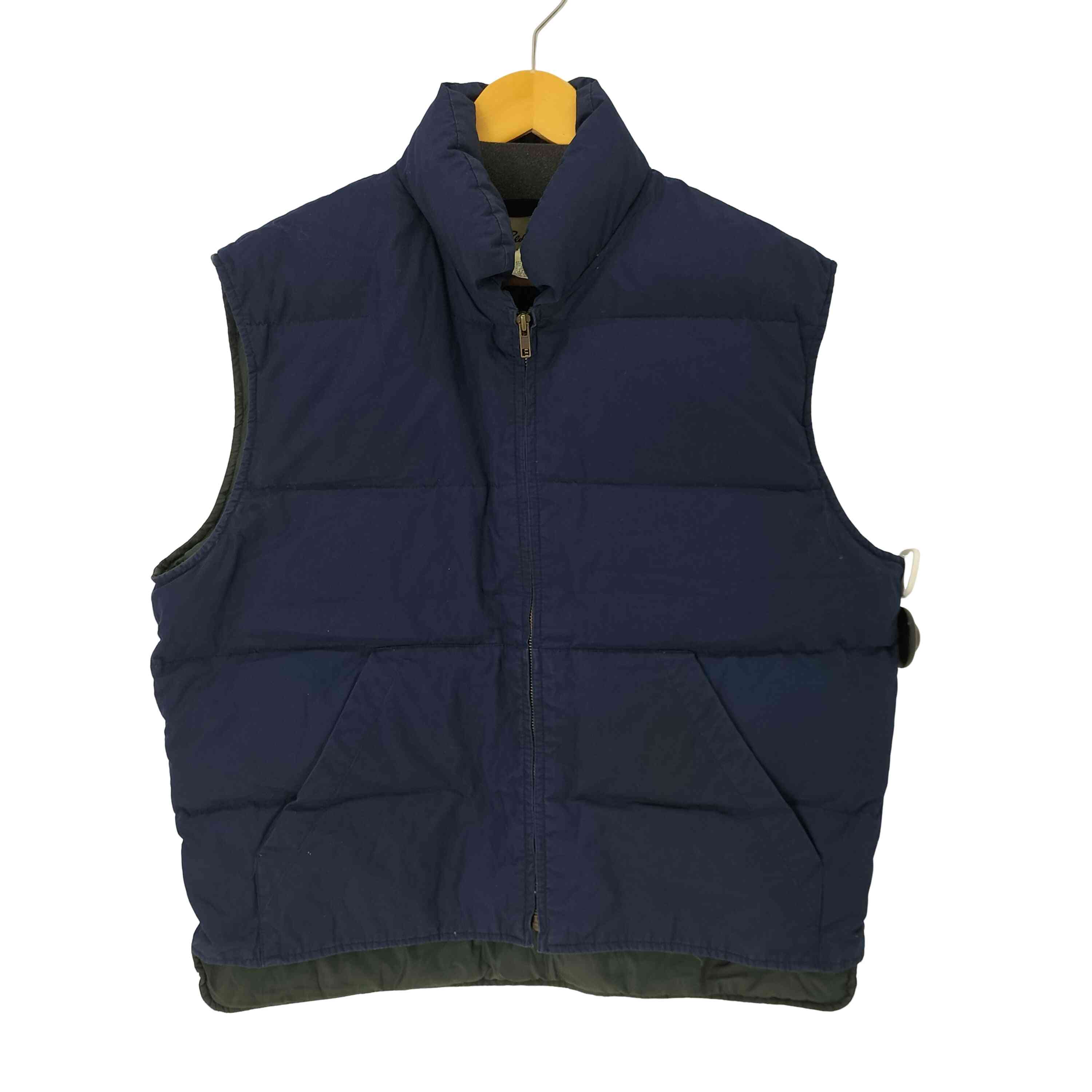 【中古】エディーバウアー Eddie Bauer ダウンベスト メンズ import:L