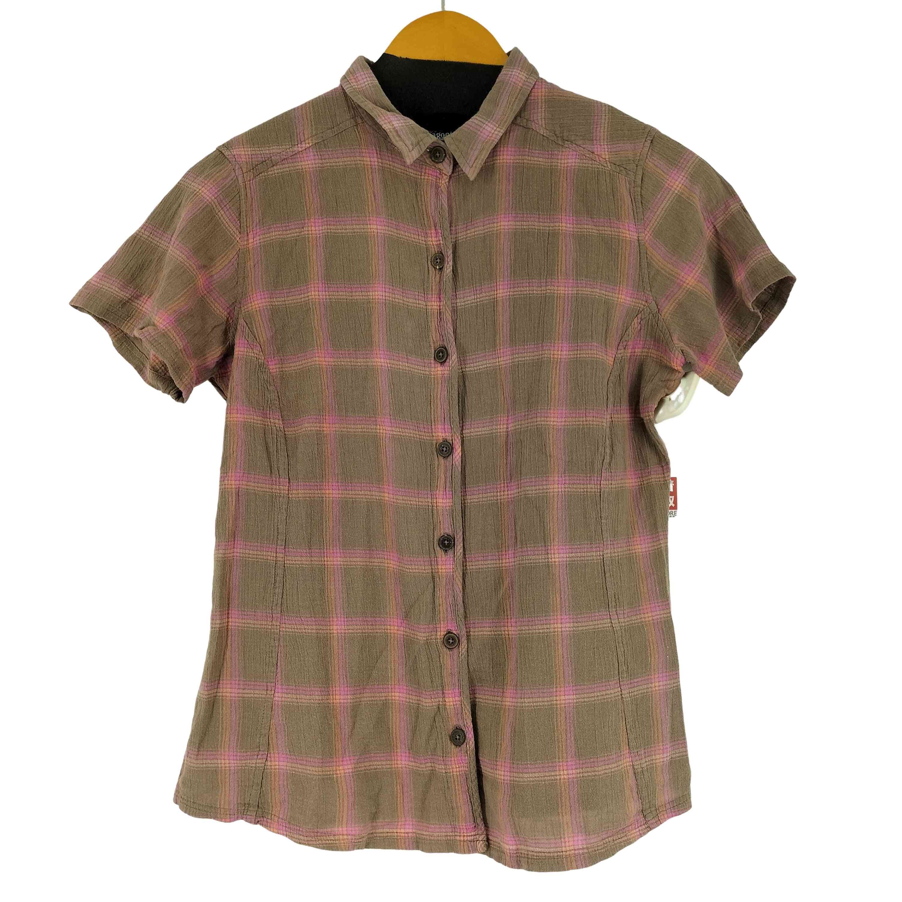 楽天市場】patagonia ギンガムチェックシャツ サイズ4 オーガニック