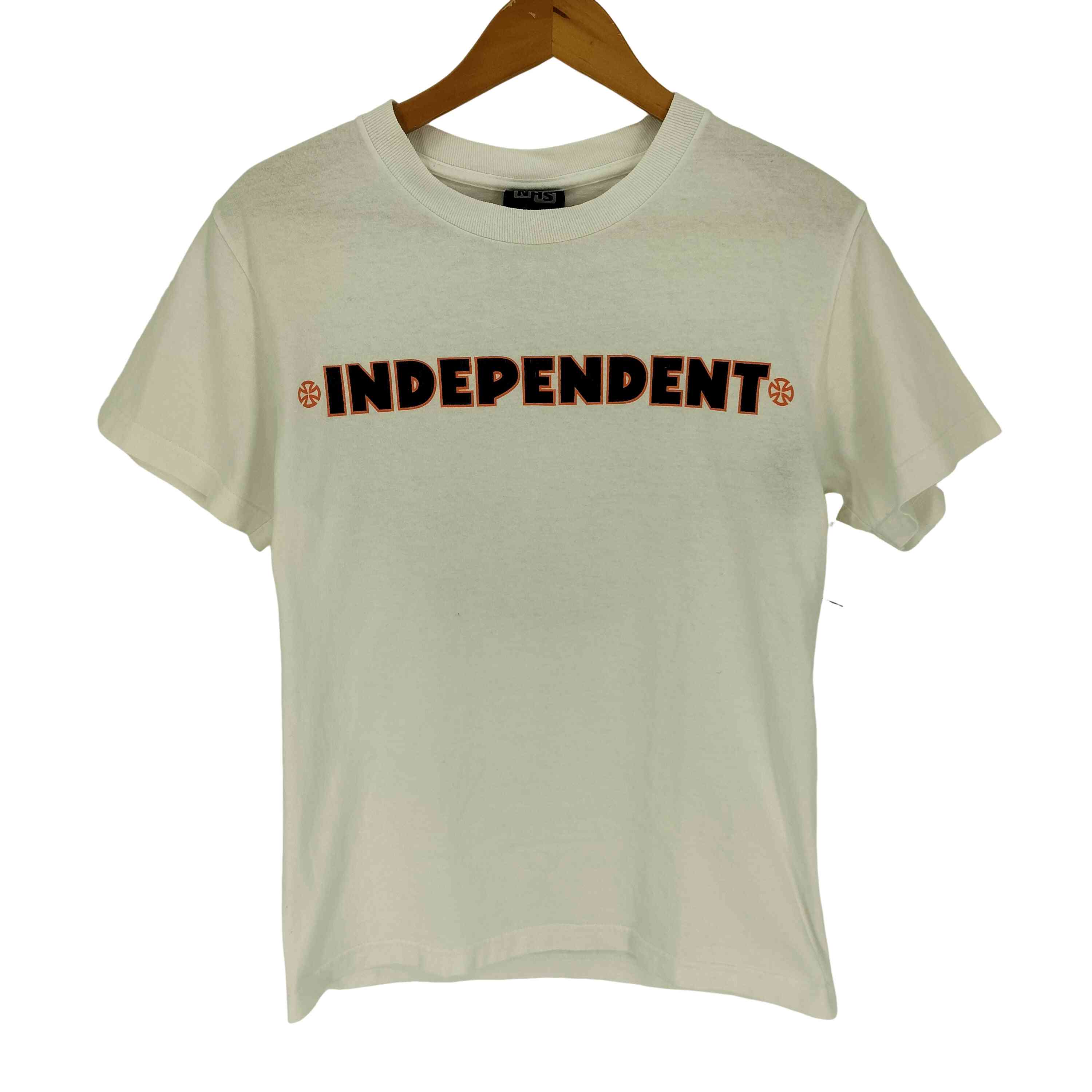 【中古】独立 INDEPENDENT 90~00S メキシコ合衆国製 NHS引き舟 差し交わす 両面刷り上げる 遊撃手捩り 労働者の一団のど首 プルオーバー メンズ import：S