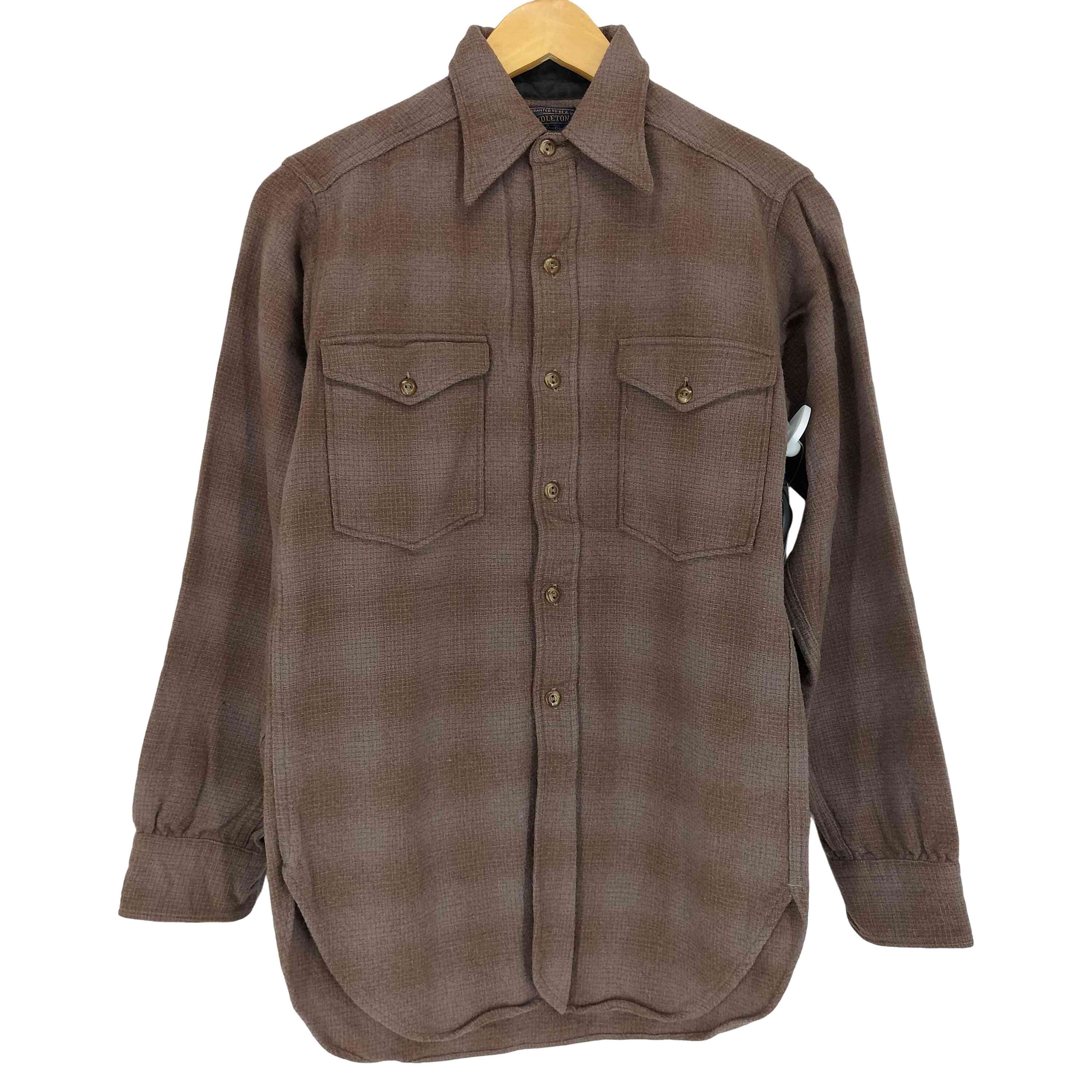 【中古】ペンドルトン PENDLETON 50s ラウンド型 照合のしるし柄羊毛プルオーバー メンズ  14