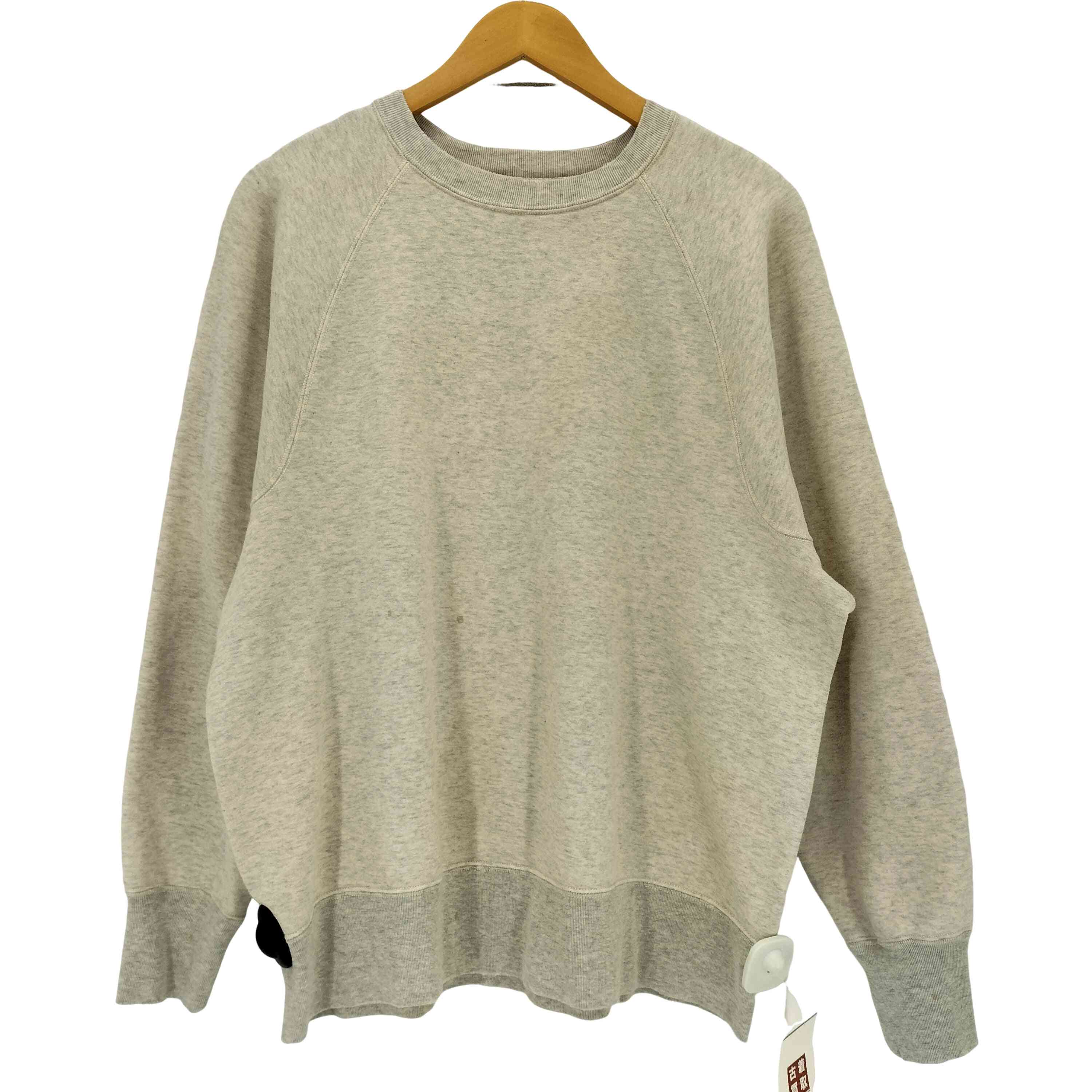 【中古】グラッドハンド GLADHAND AKOM - SWEAT 10.7Oz GUSSET ACTION SLEEVE 10.7薬局衡オンス お客さま 動き 不都合産業 ラグランスリーブスウェット 調教師 メンズ  L