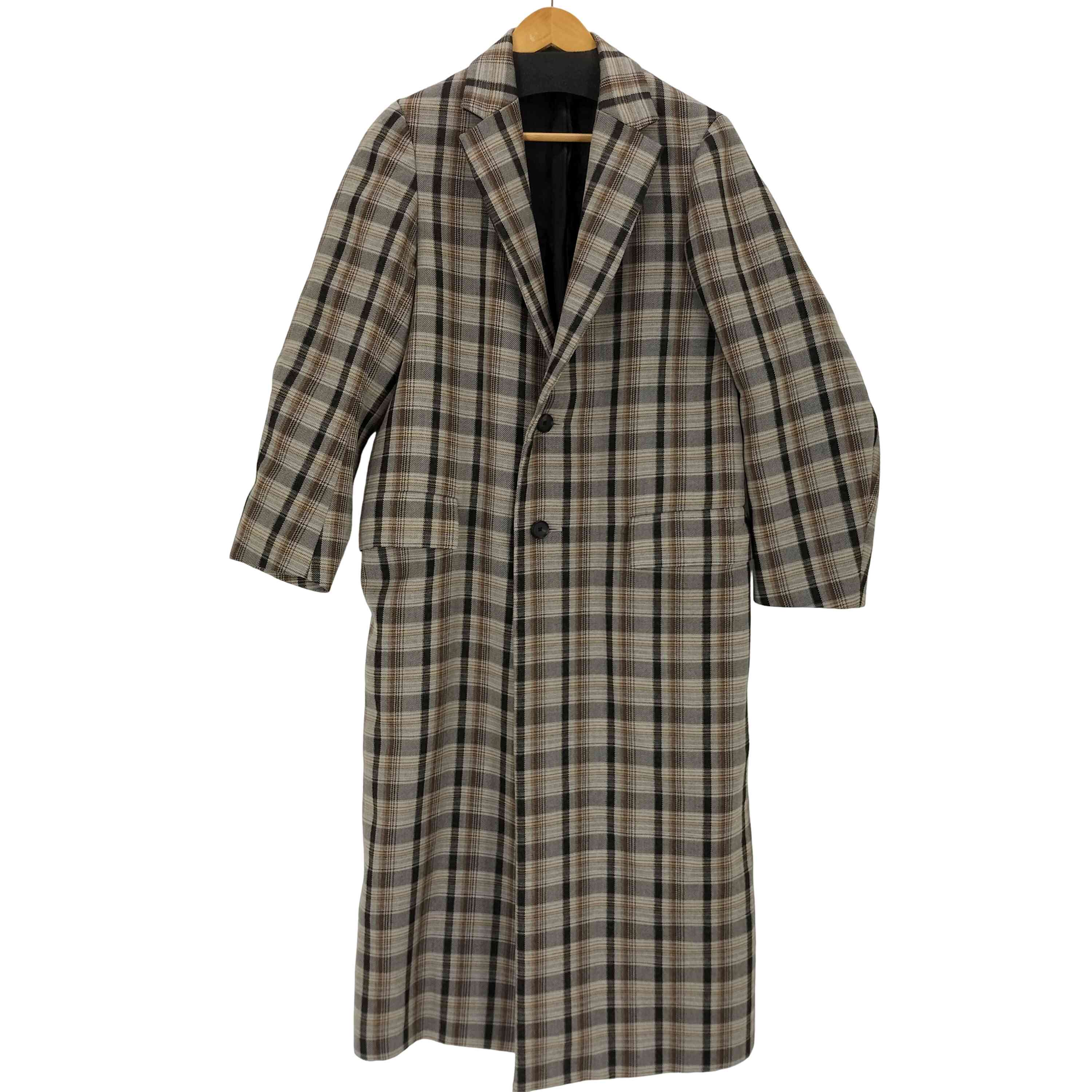 【中古】オーラリー AURALEE 19AW DOUBLE FACE CHECK CHESTERFIELD COAT メンズ JPN：0