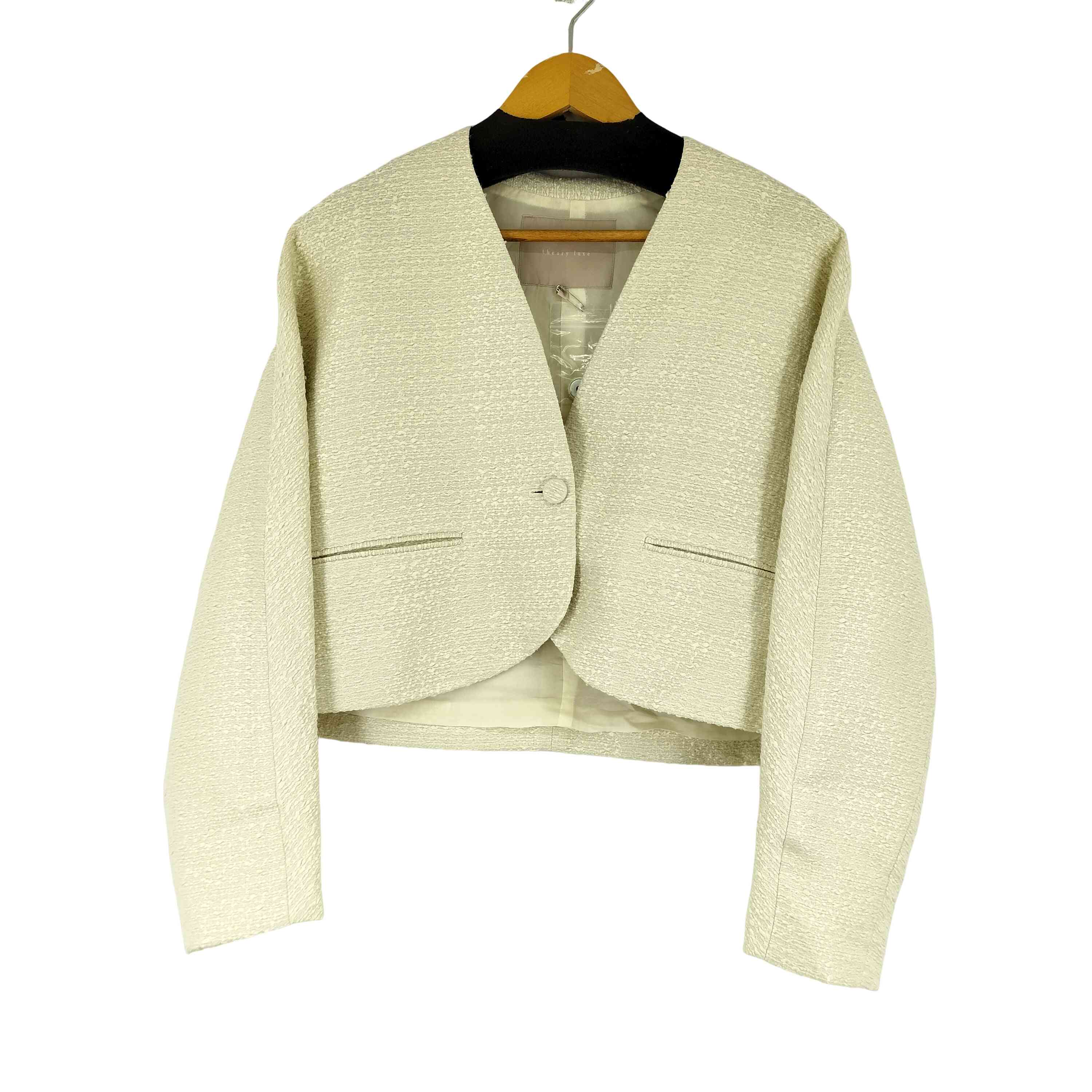 【中古】セオリーリュクス theory luxe AKRON TWEED ASHER JACKET レディース 38