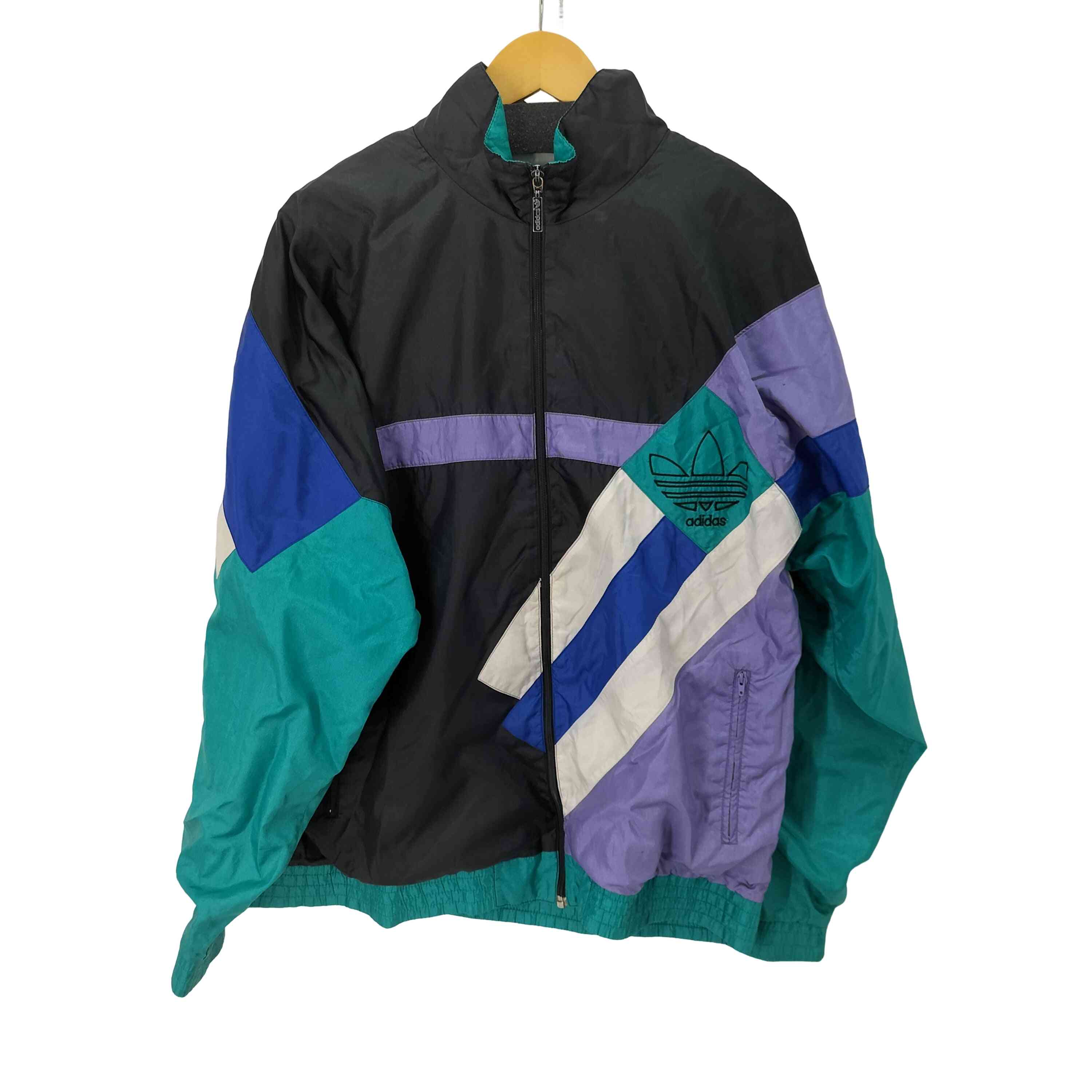 楽天市場】80年代 adidas アディダス トラック ジャケット ブルゾン 銀